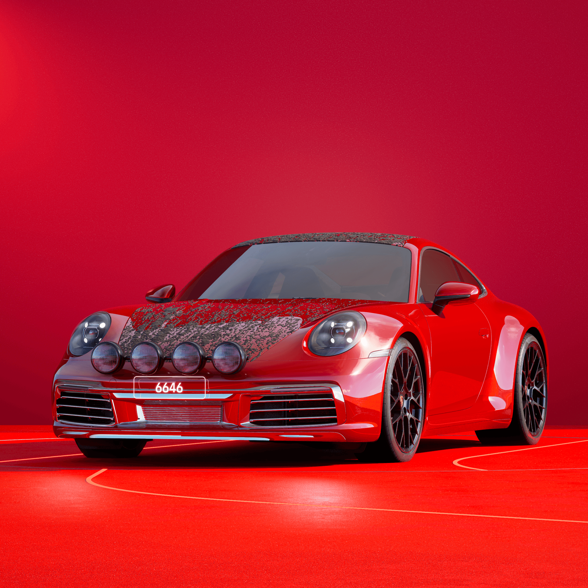 The PORSCHΞ 911 6646 image in phase