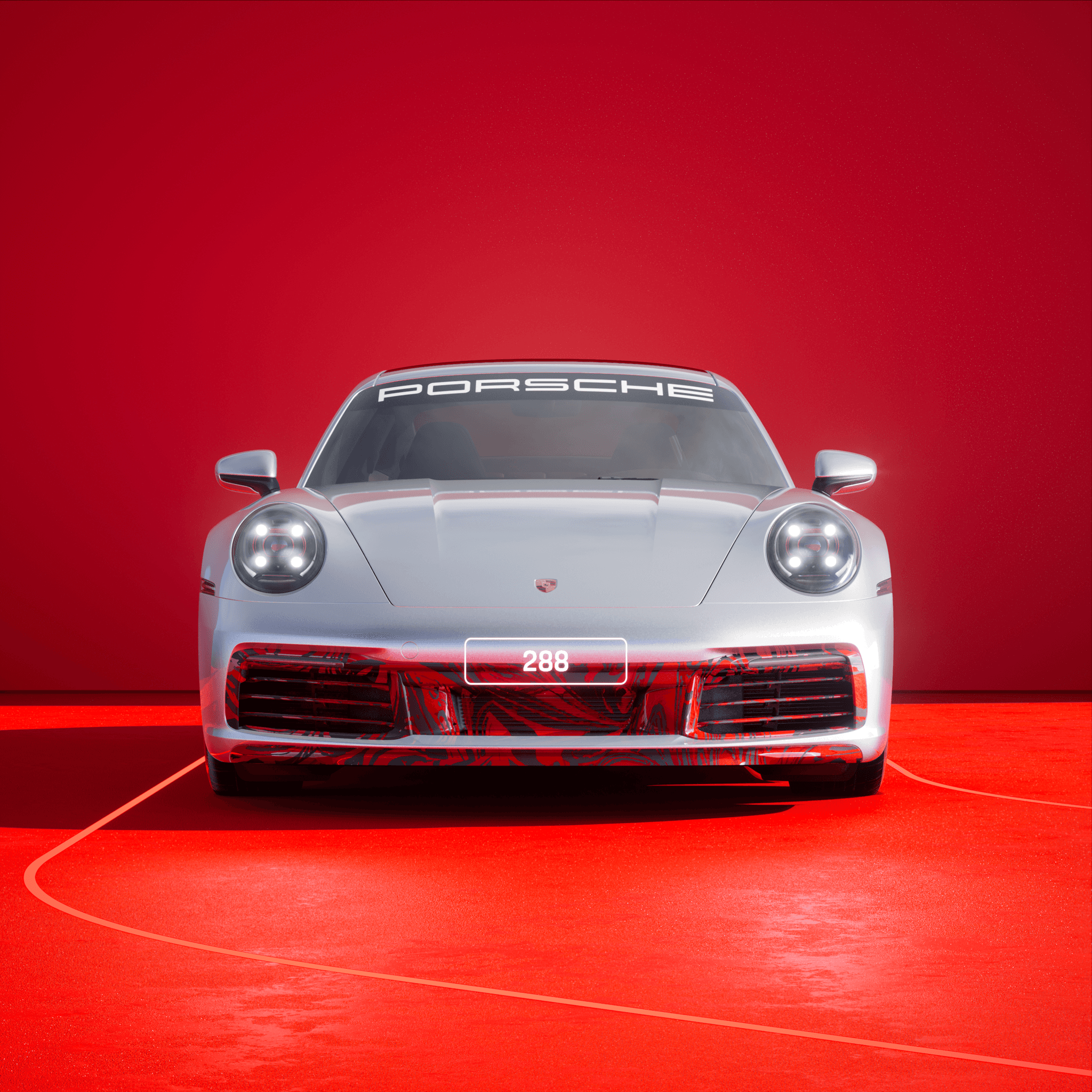 The PORSCHΞ 911 288 image in phase
