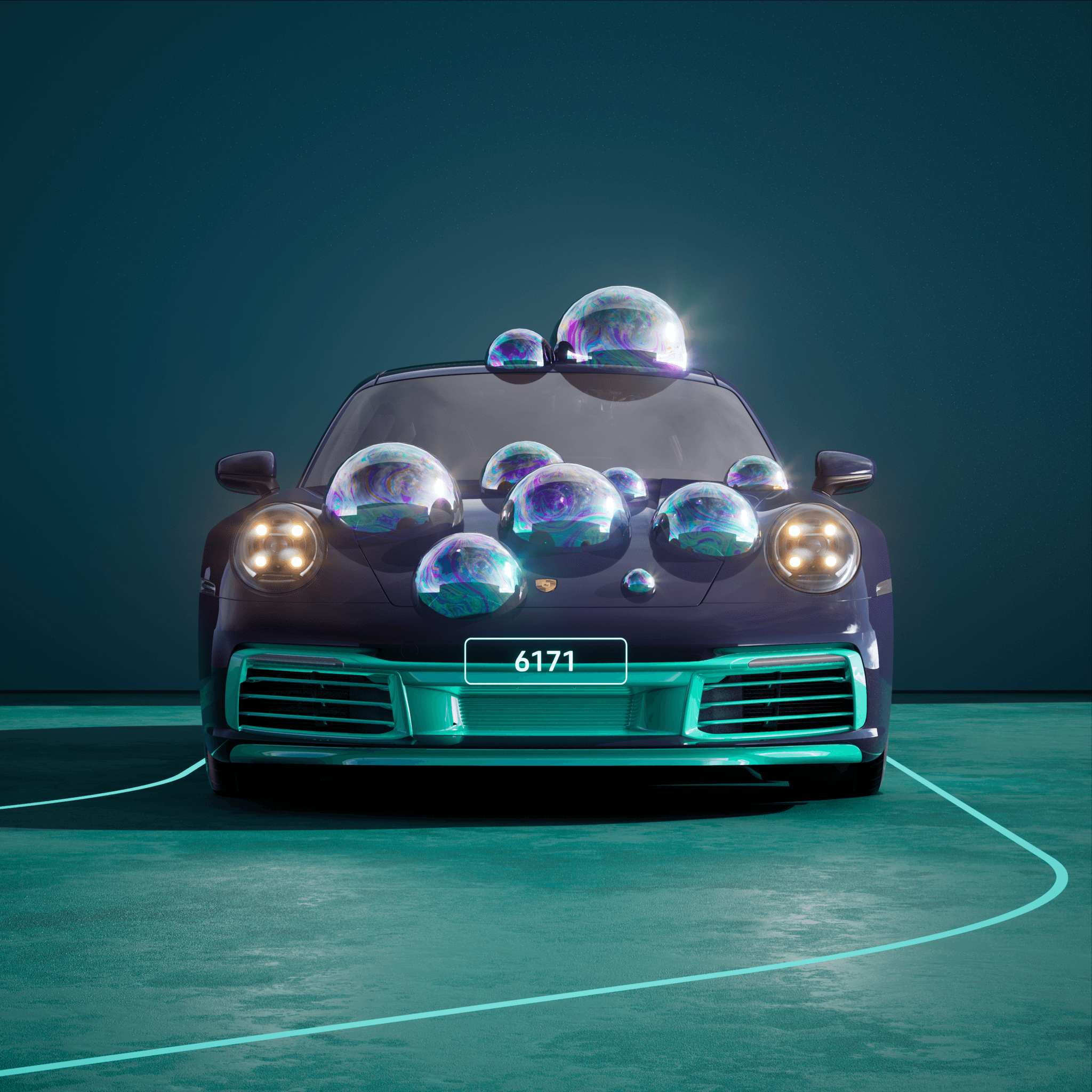The PORSCHΞ 911 6171 image in phase