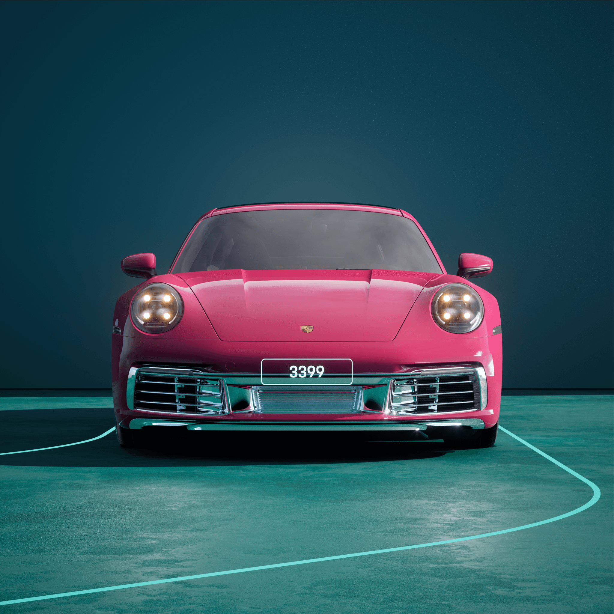 The PORSCHΞ 911 3399 image in phase