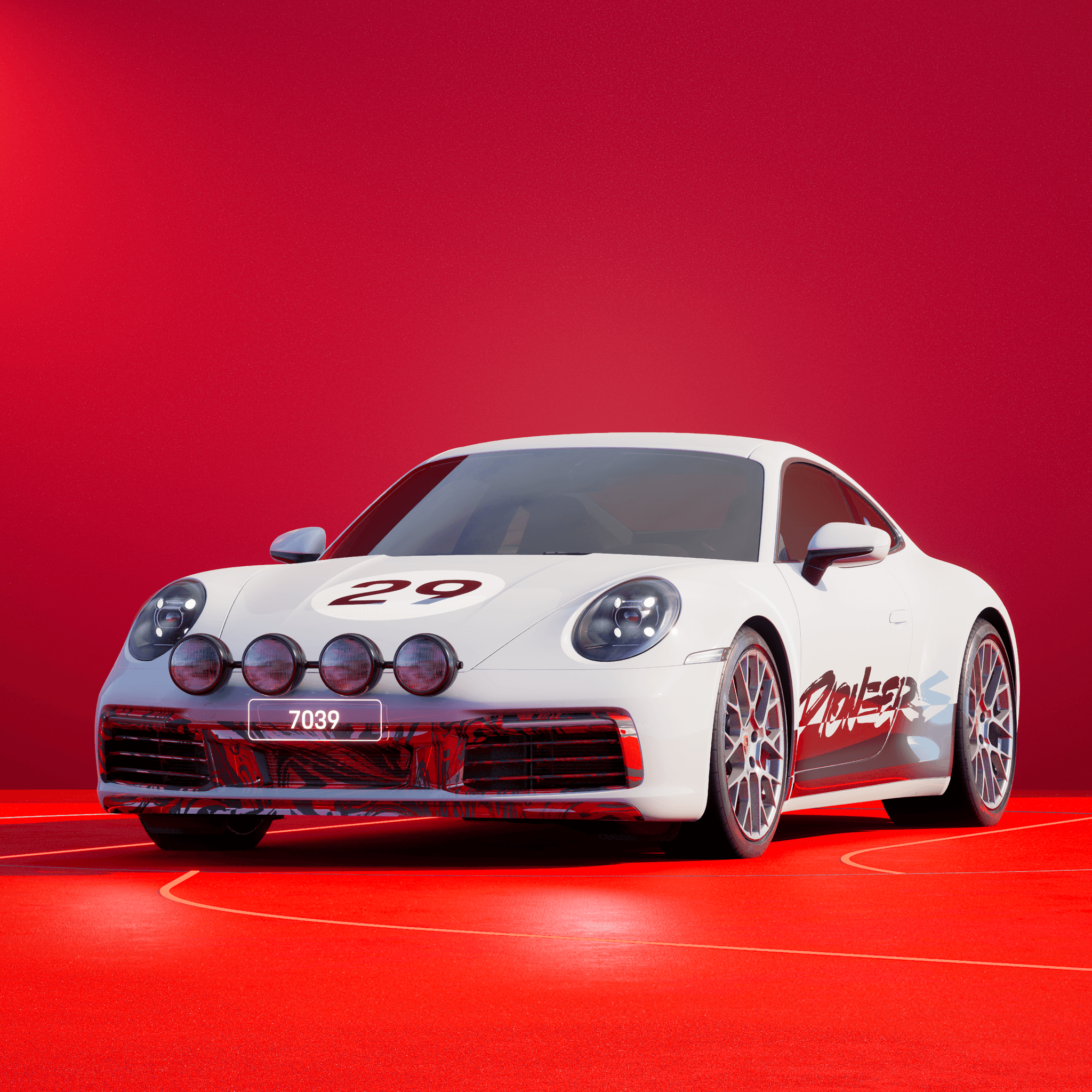 The PORSCHΞ 911 7039 image in phase