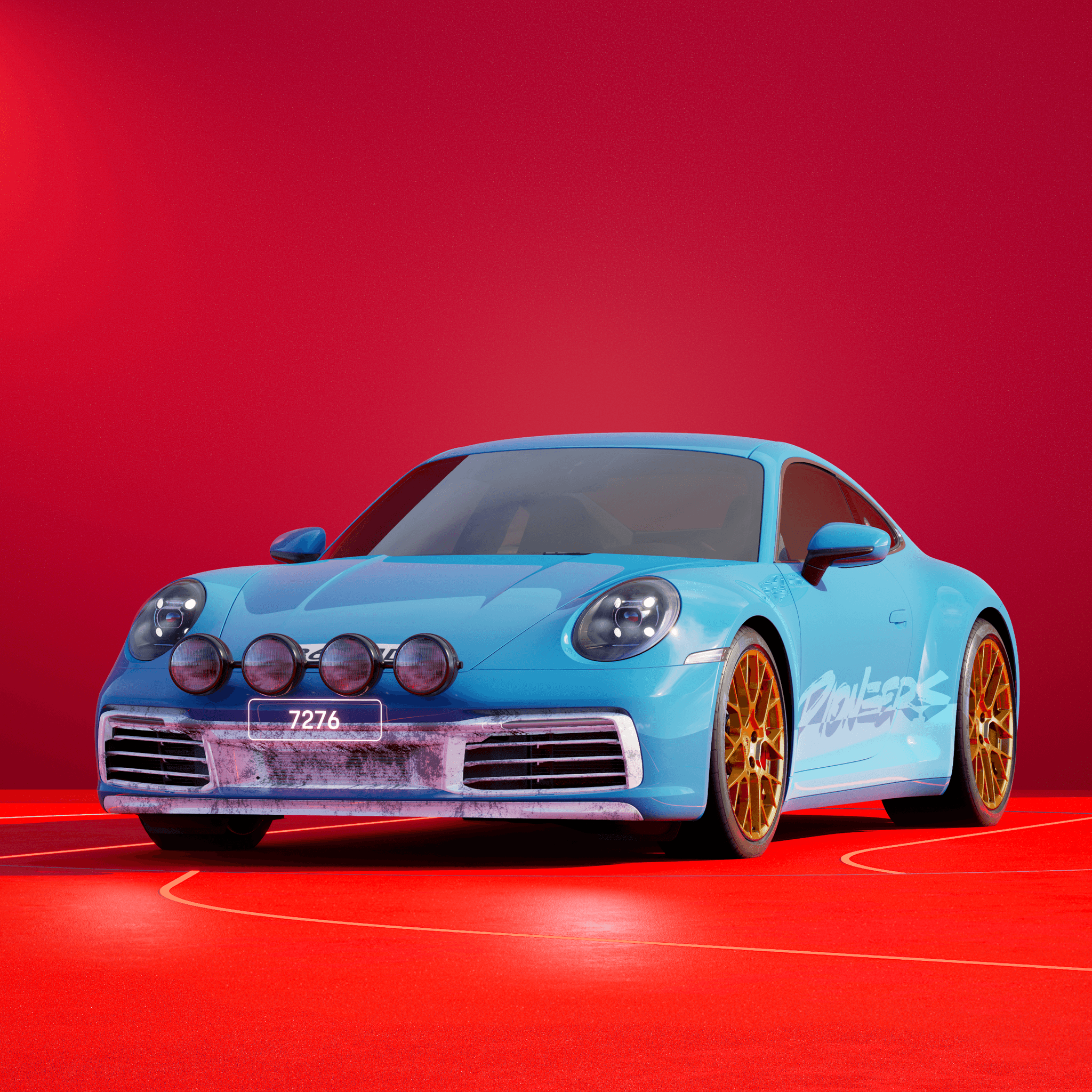 The PORSCHΞ 911 7276 image in phase
