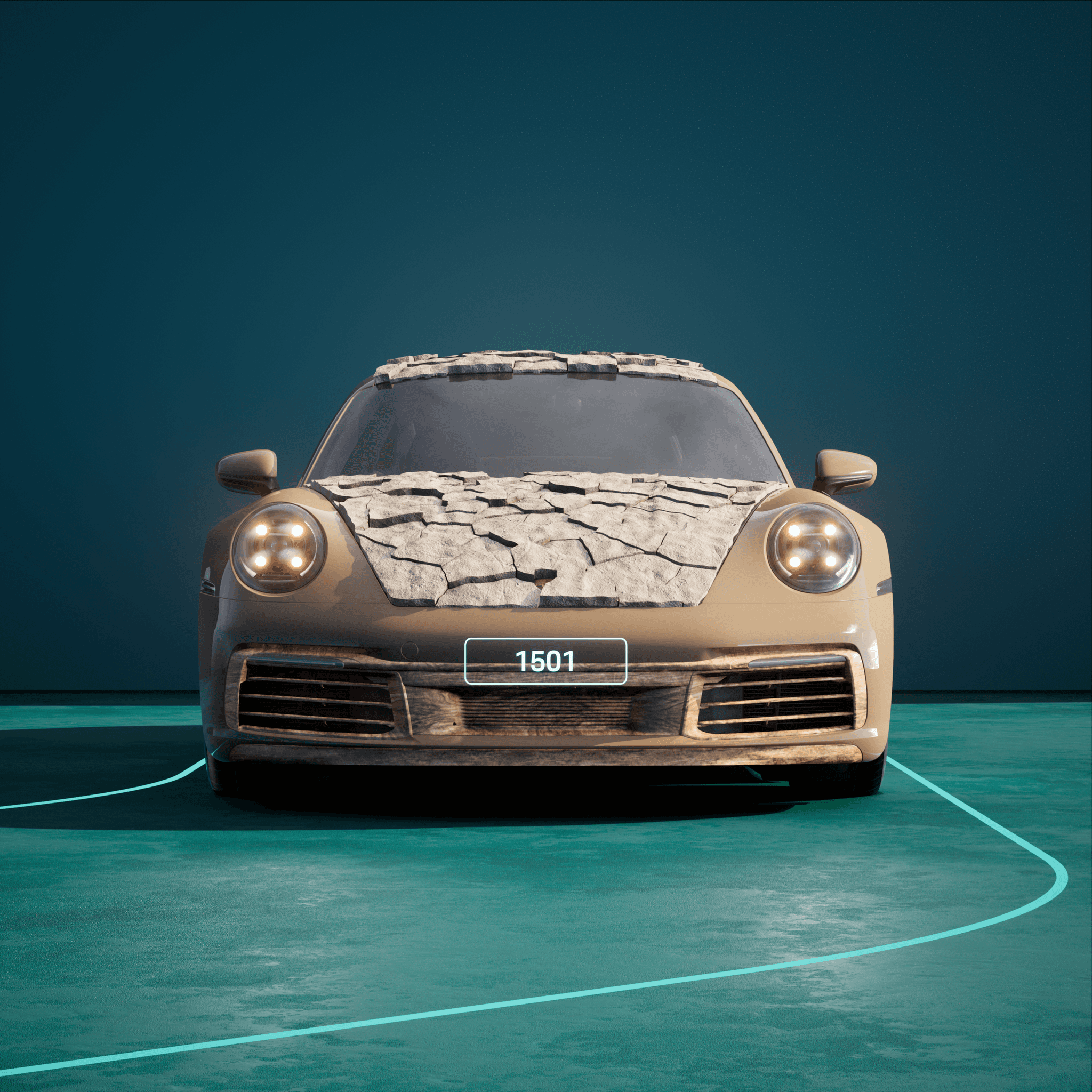 The PORSCHΞ 911 1501 image in phase