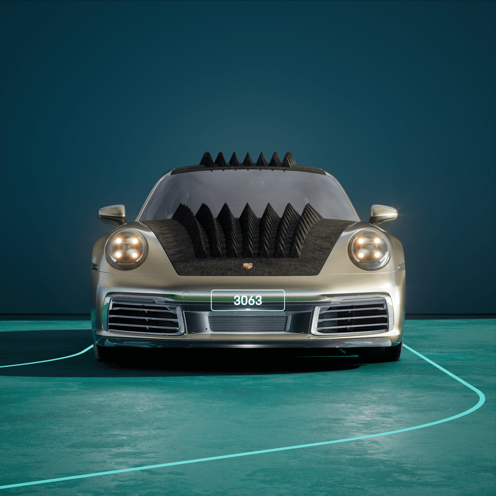 The PORSCHΞ 911 3063 image in phase