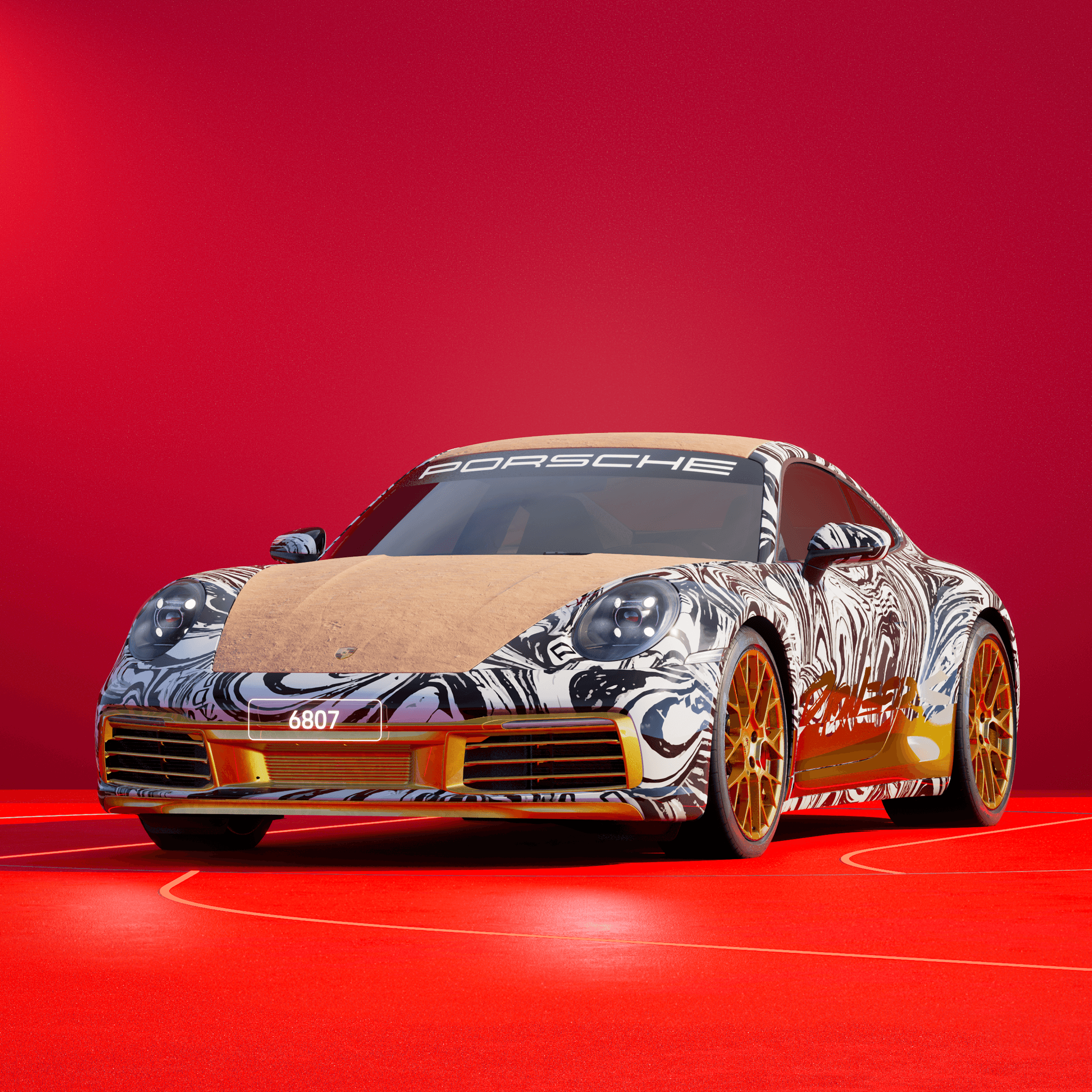 The PORSCHΞ 911 6807 image in phase