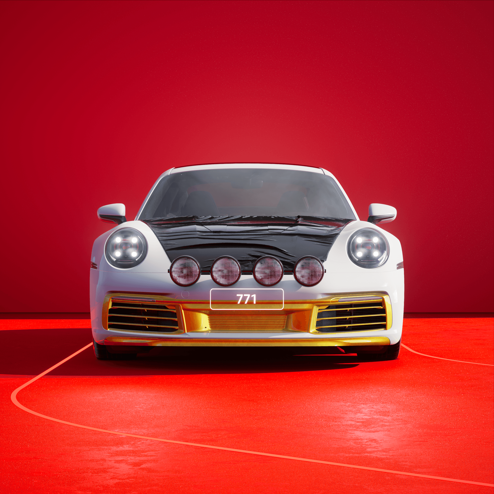 The PORSCHΞ 911 771 image in phase