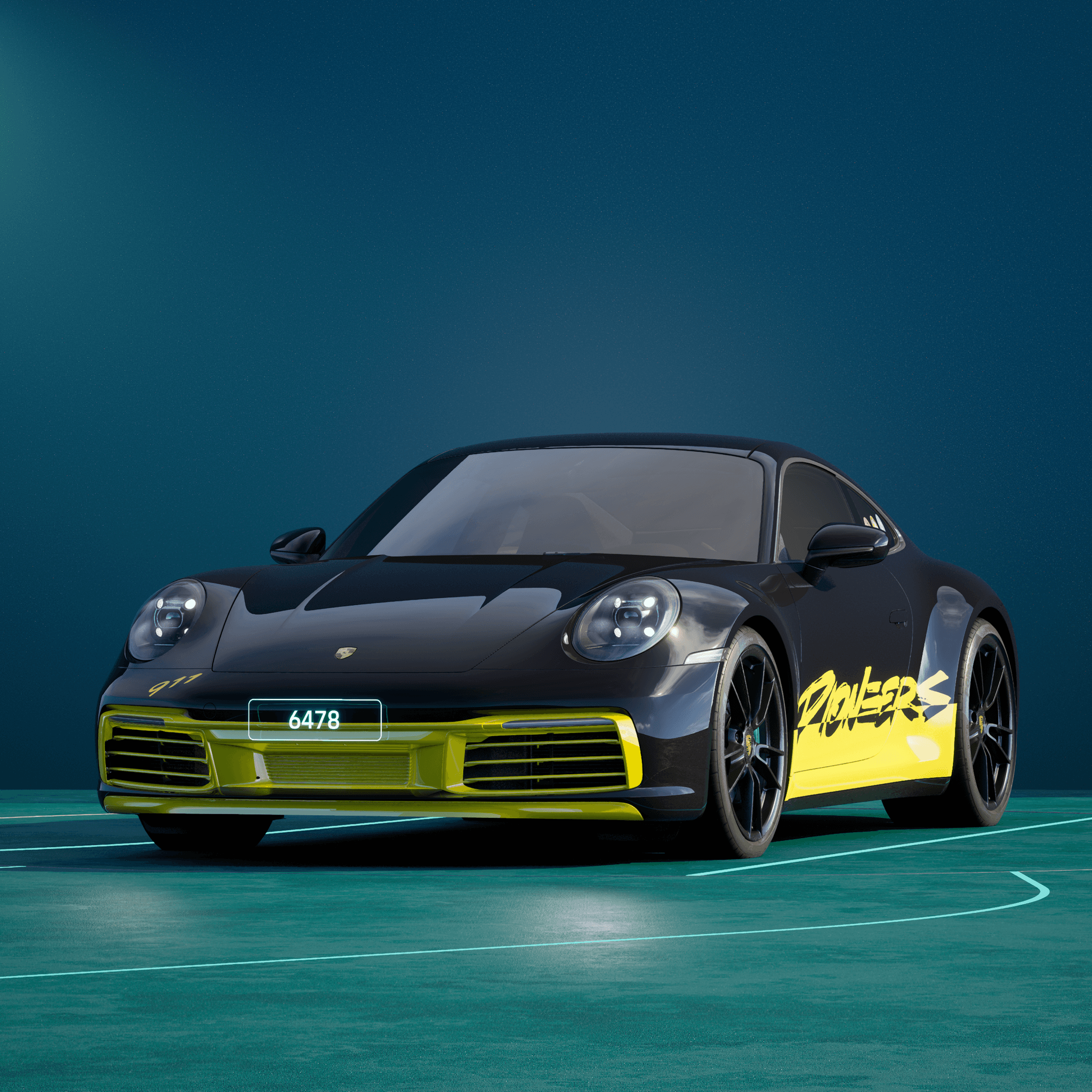 The PORSCHΞ 911 6478 image in phase