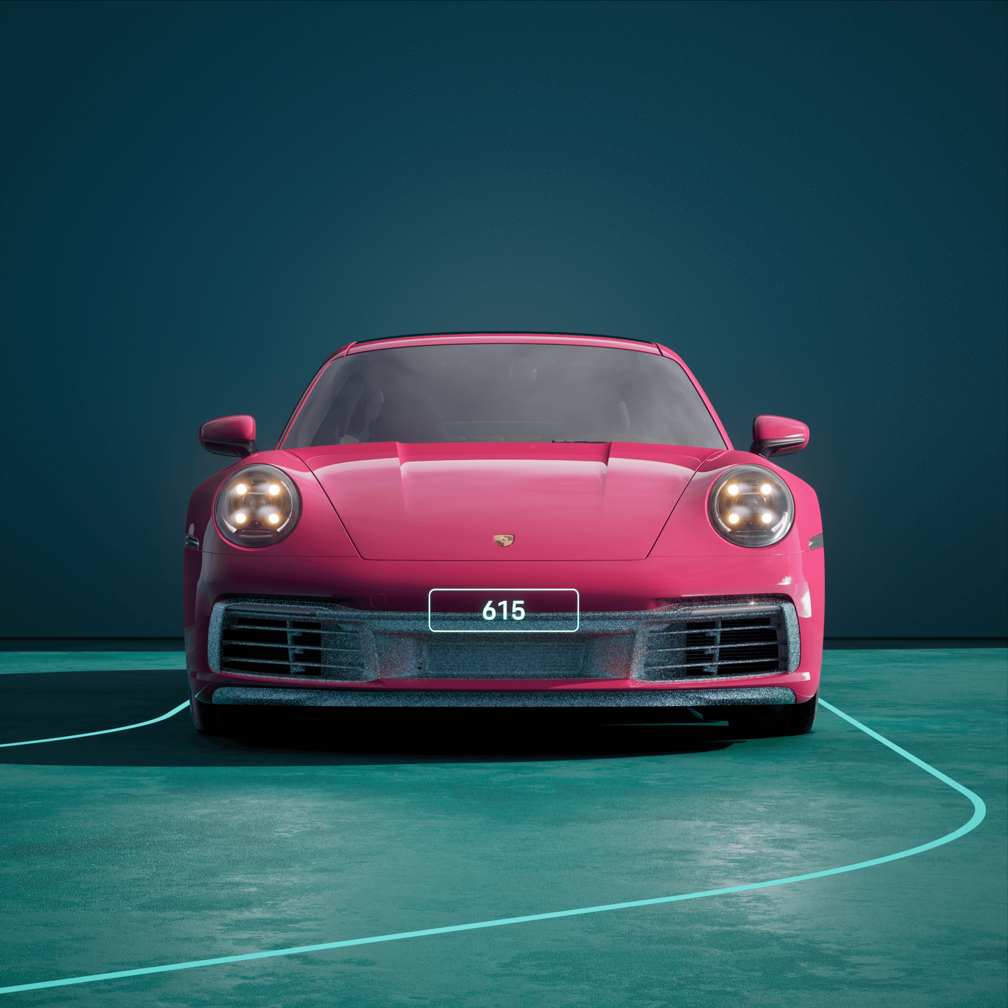 The PORSCHΞ 911 615 image in phase