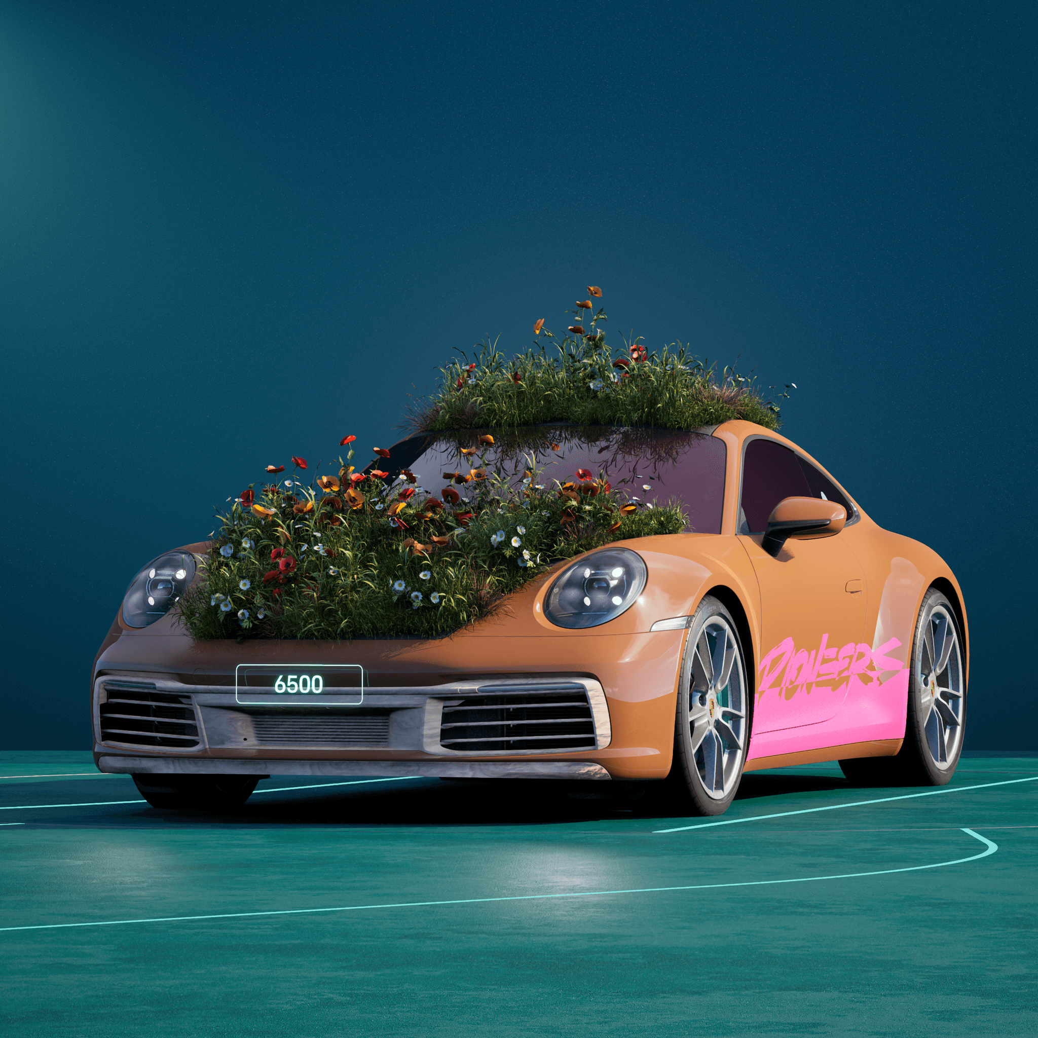 The PORSCHΞ 911 6500 image in phase