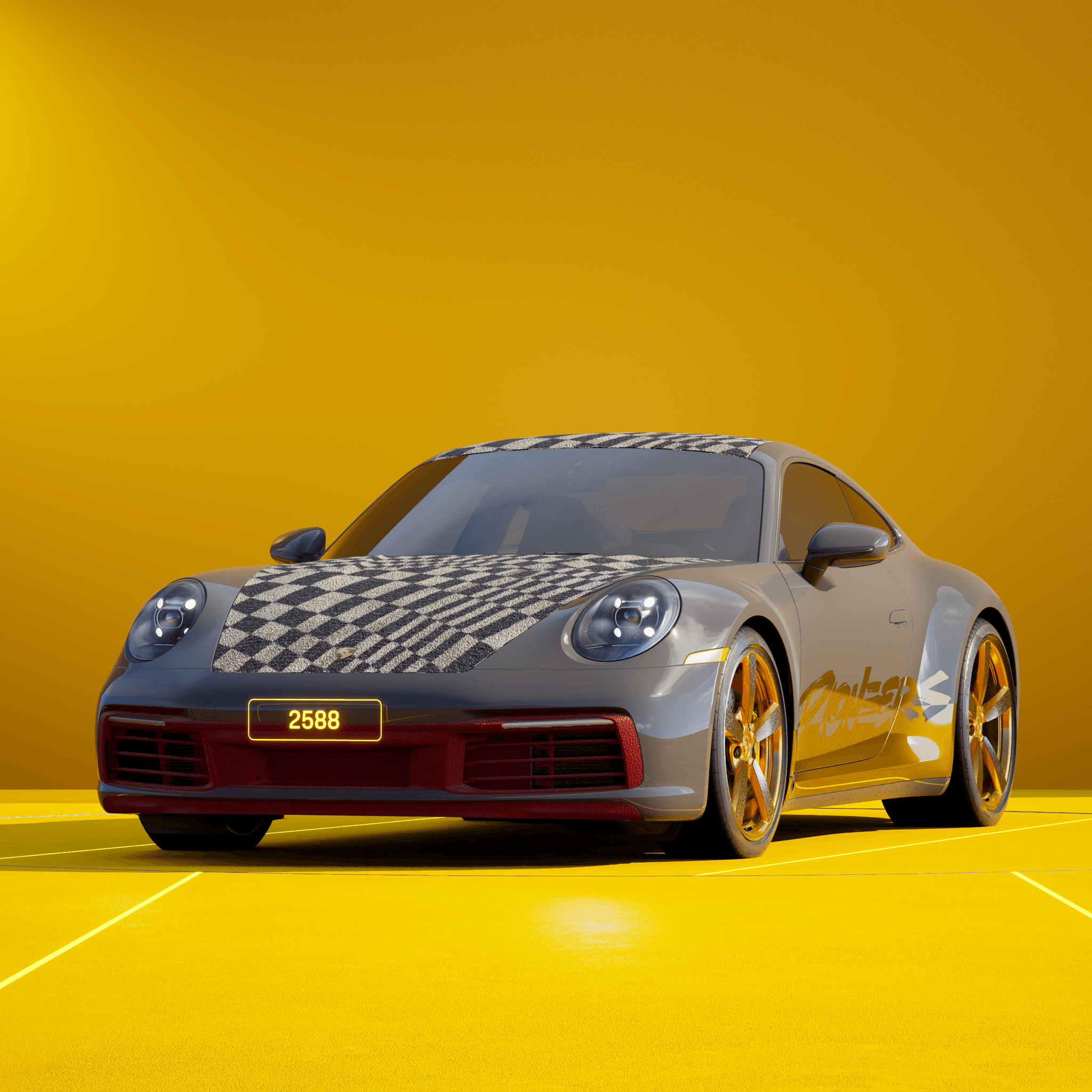 The PORSCHΞ 911 2588 image in phase