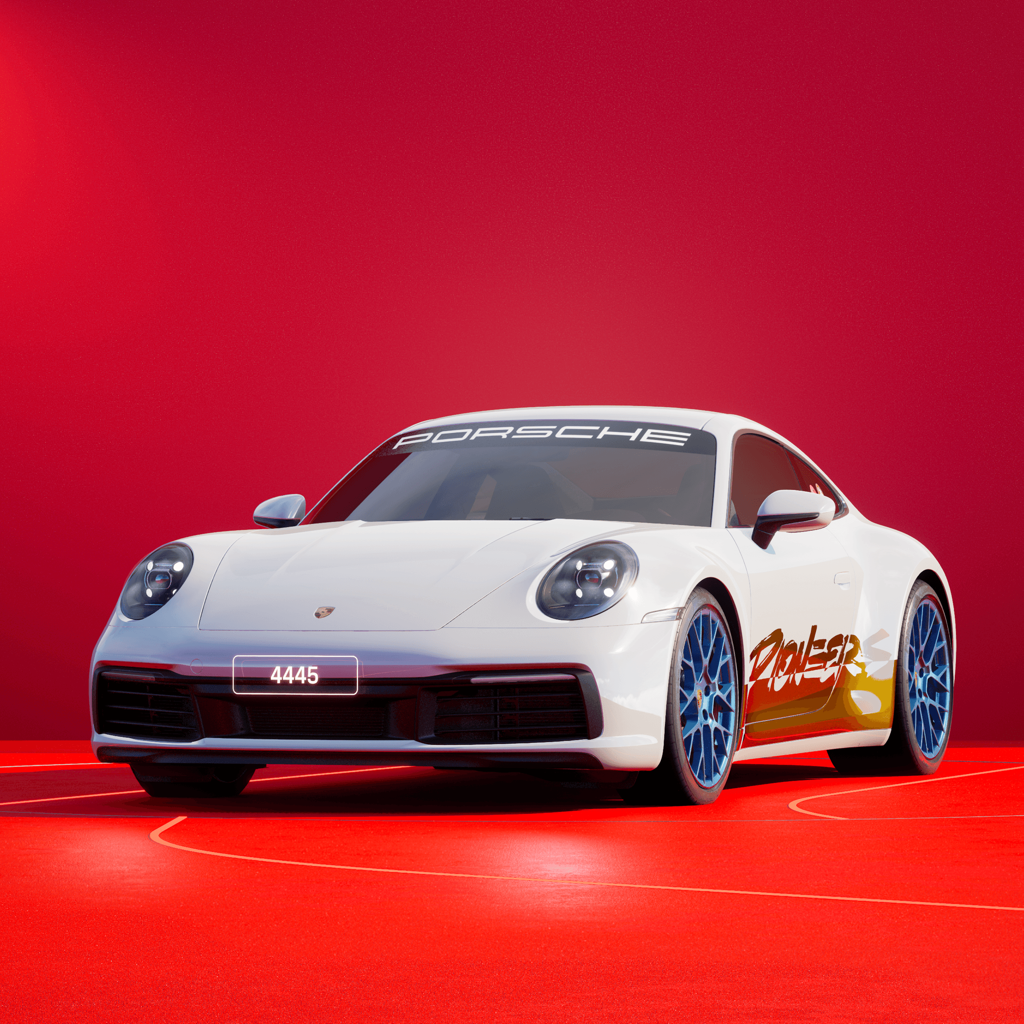 The PORSCHΞ 911 4445 image in phase