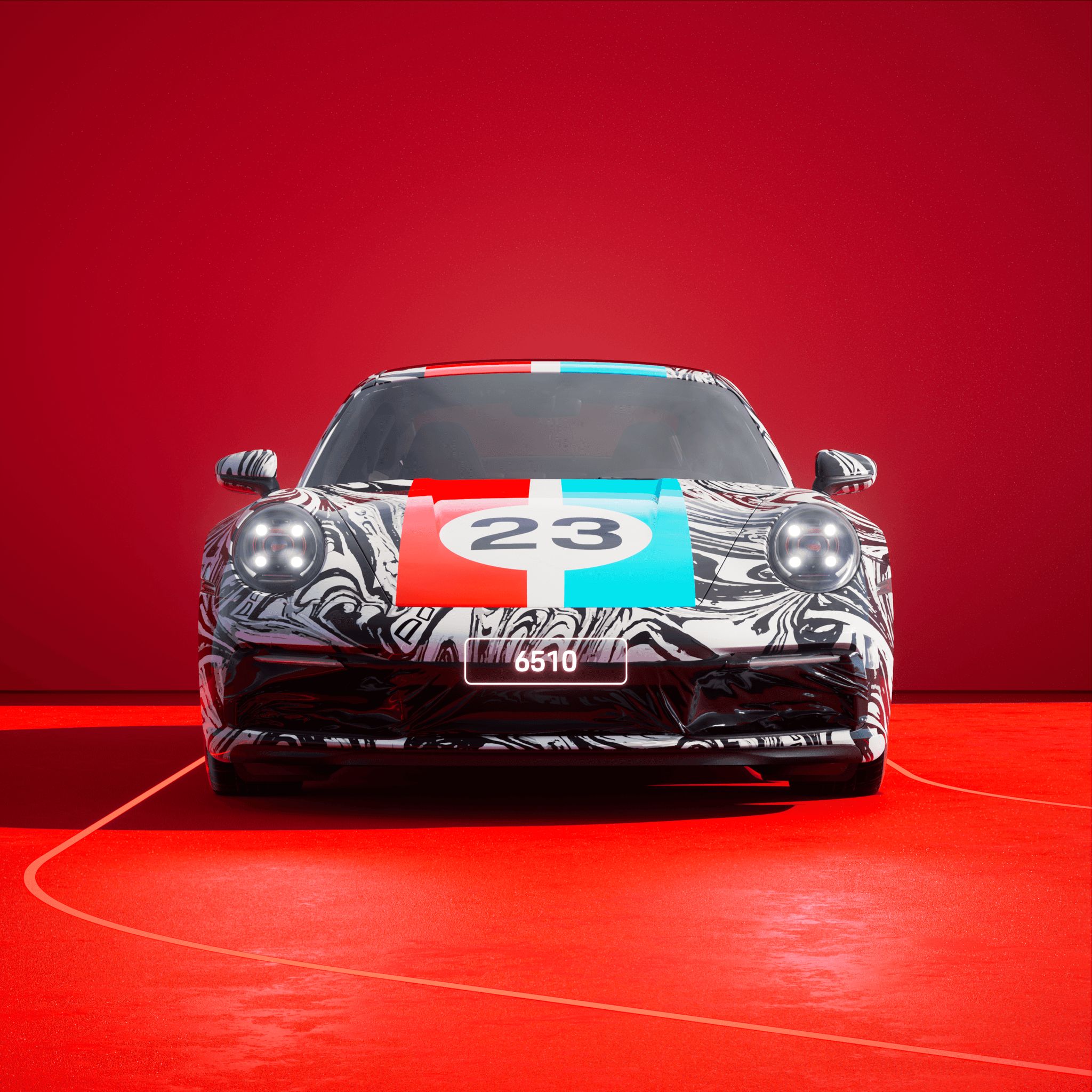 The PORSCHΞ 911 6510 image in phase