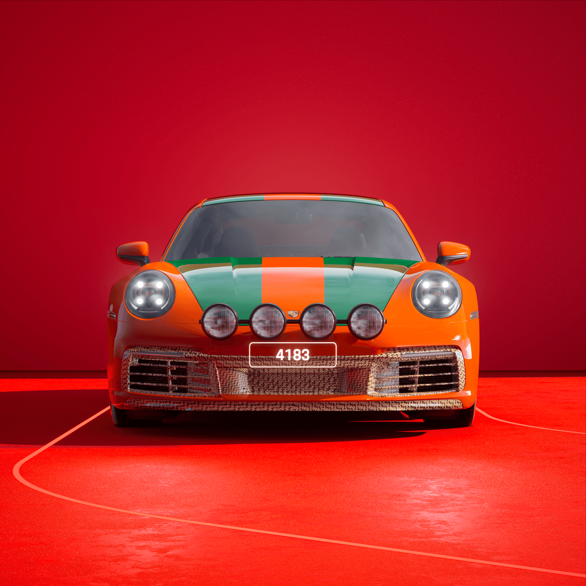 The PORSCHΞ 911 4183 image in phase