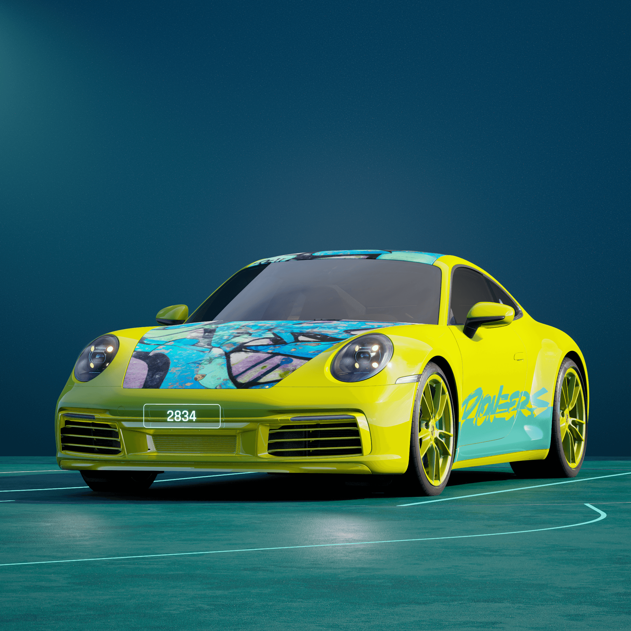 The PORSCHΞ 911 2834 image in phase