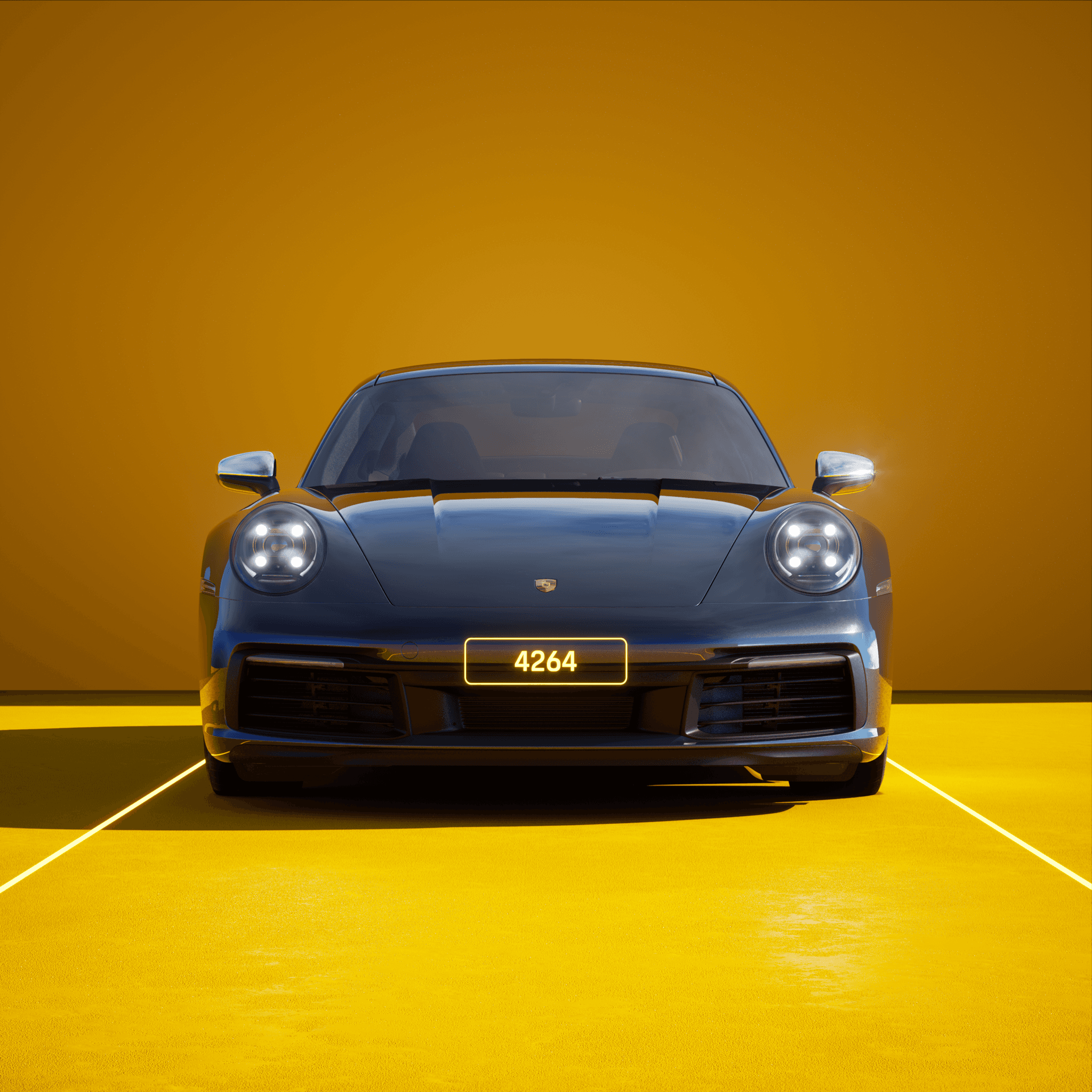 The PORSCHΞ 911 4264 image in phase