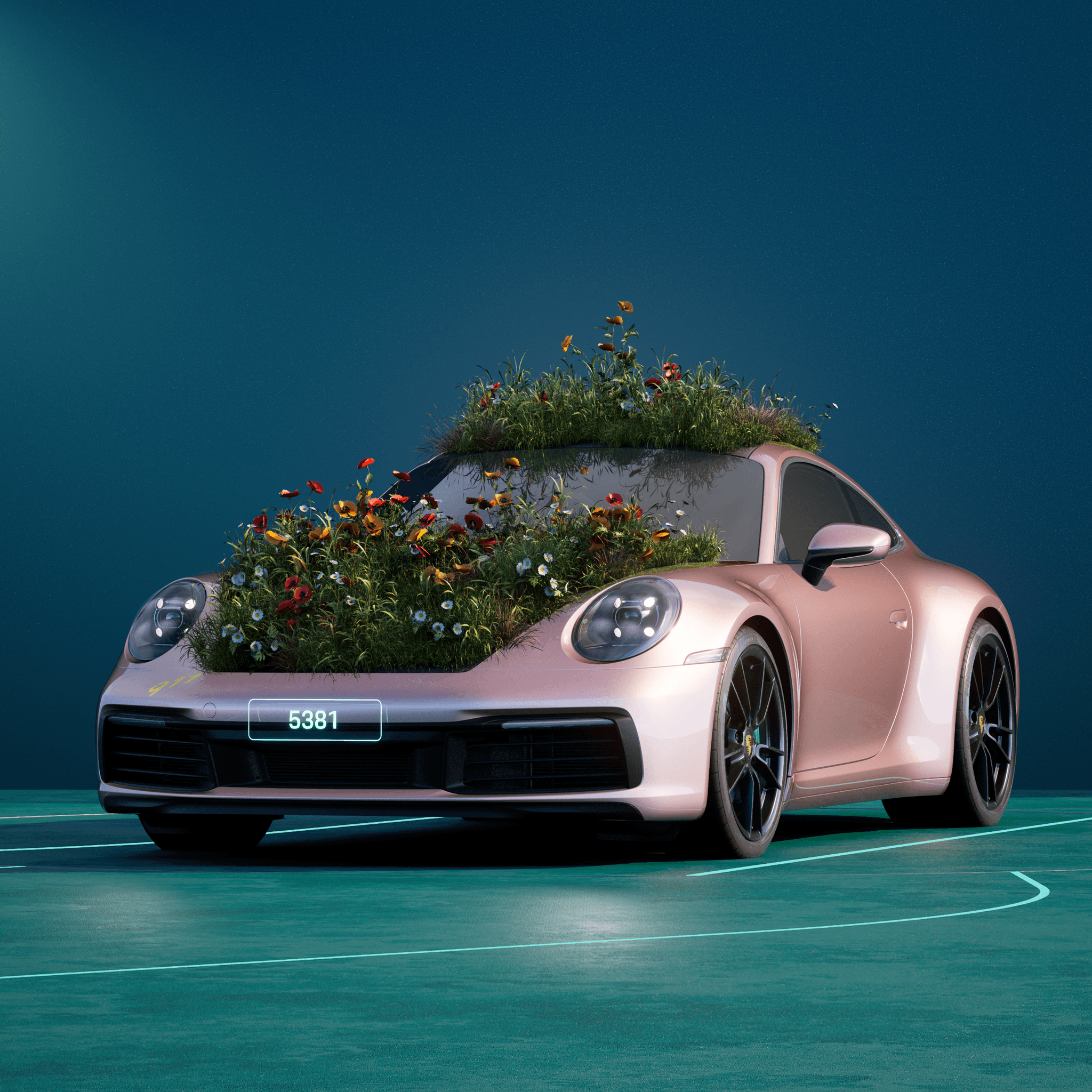 The PORSCHΞ 911 5381 image in phase