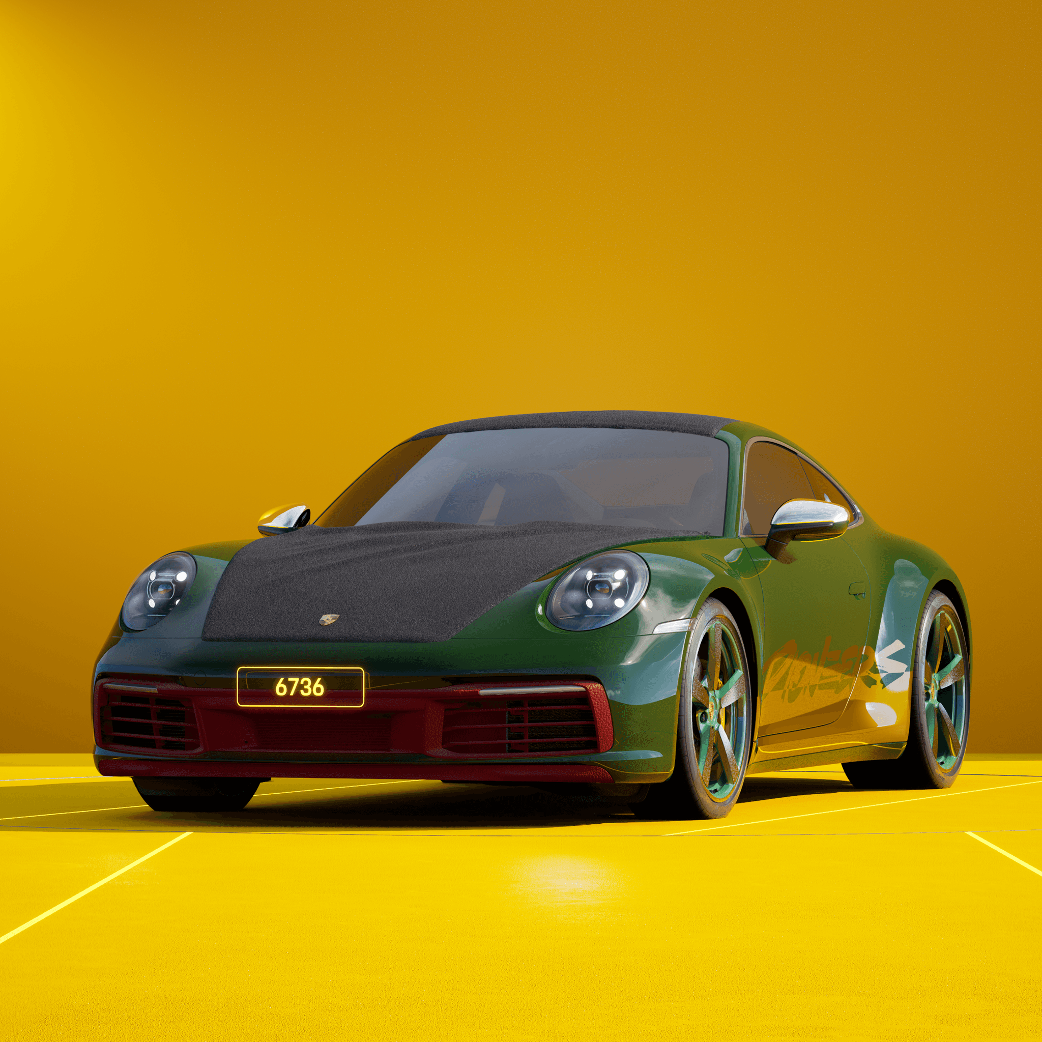The PORSCHΞ 911 6736 image in phase