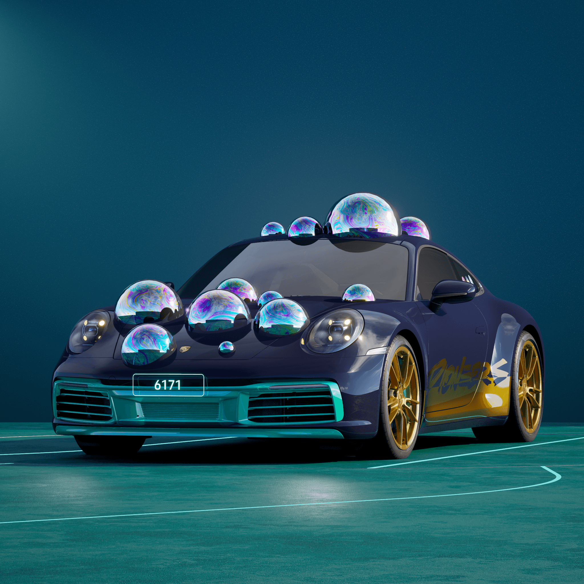 The PORSCHΞ 911 6171 image in phase