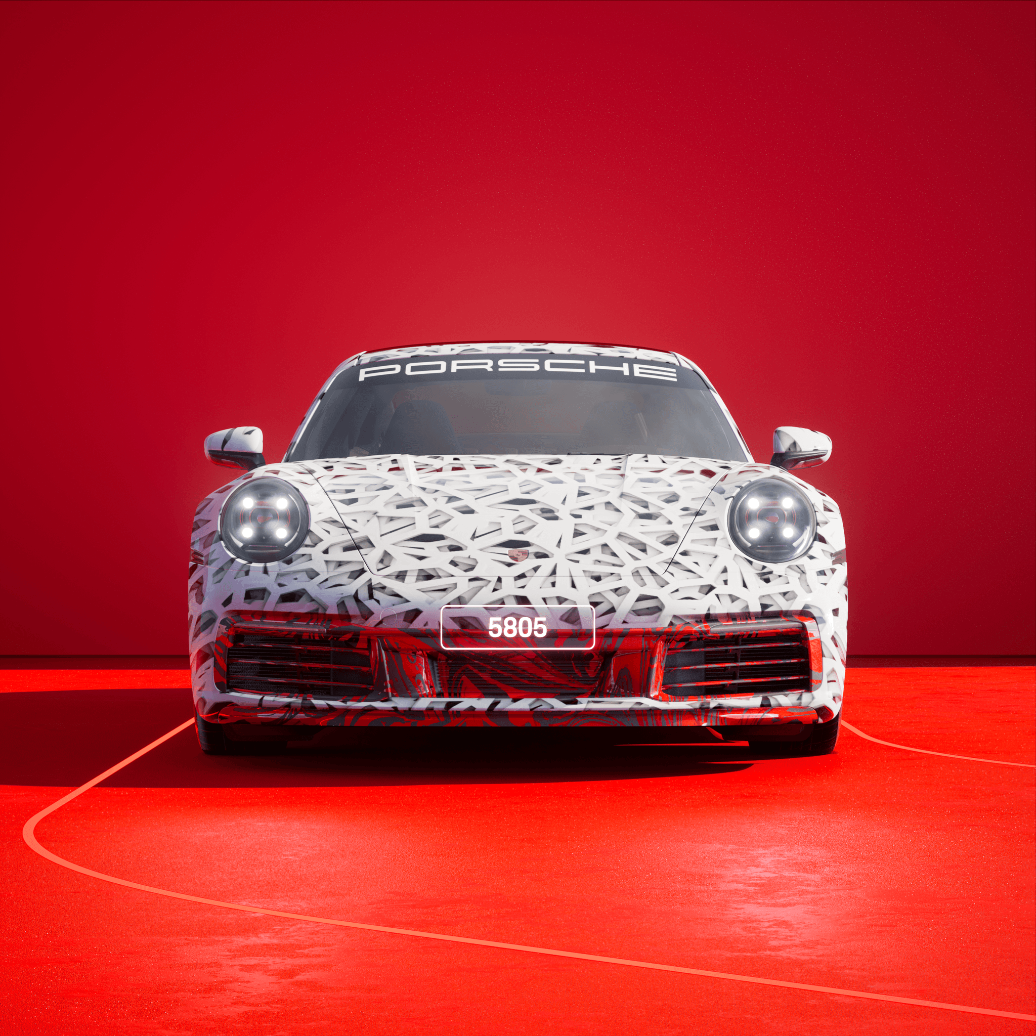 The PORSCHΞ 911 5805 image in phase
