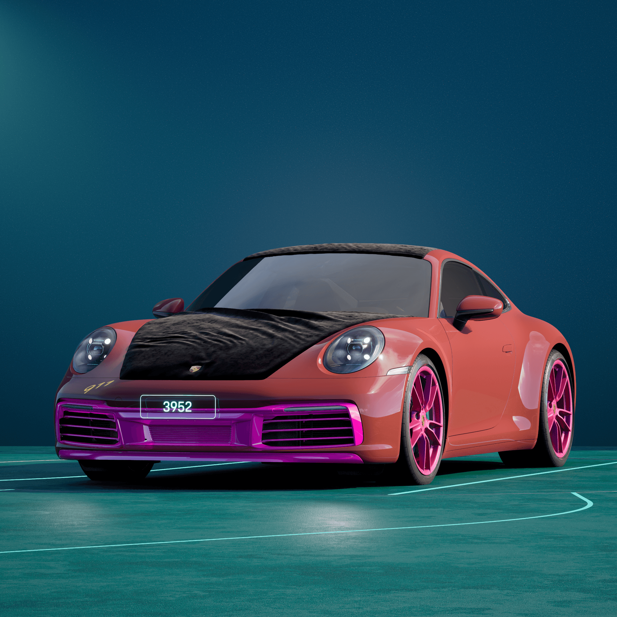 The PORSCHΞ 911 3952 image in phase