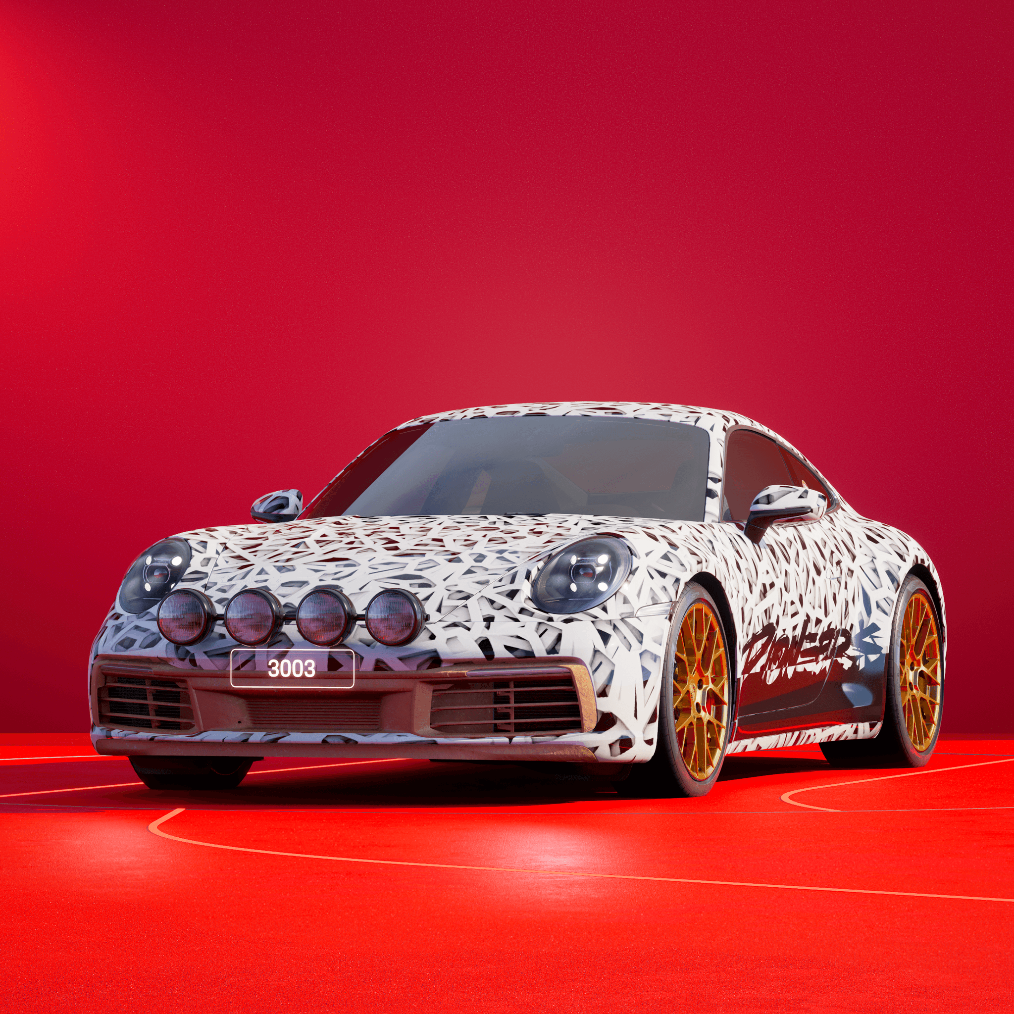 The PORSCHΞ 911 3003 image in phase