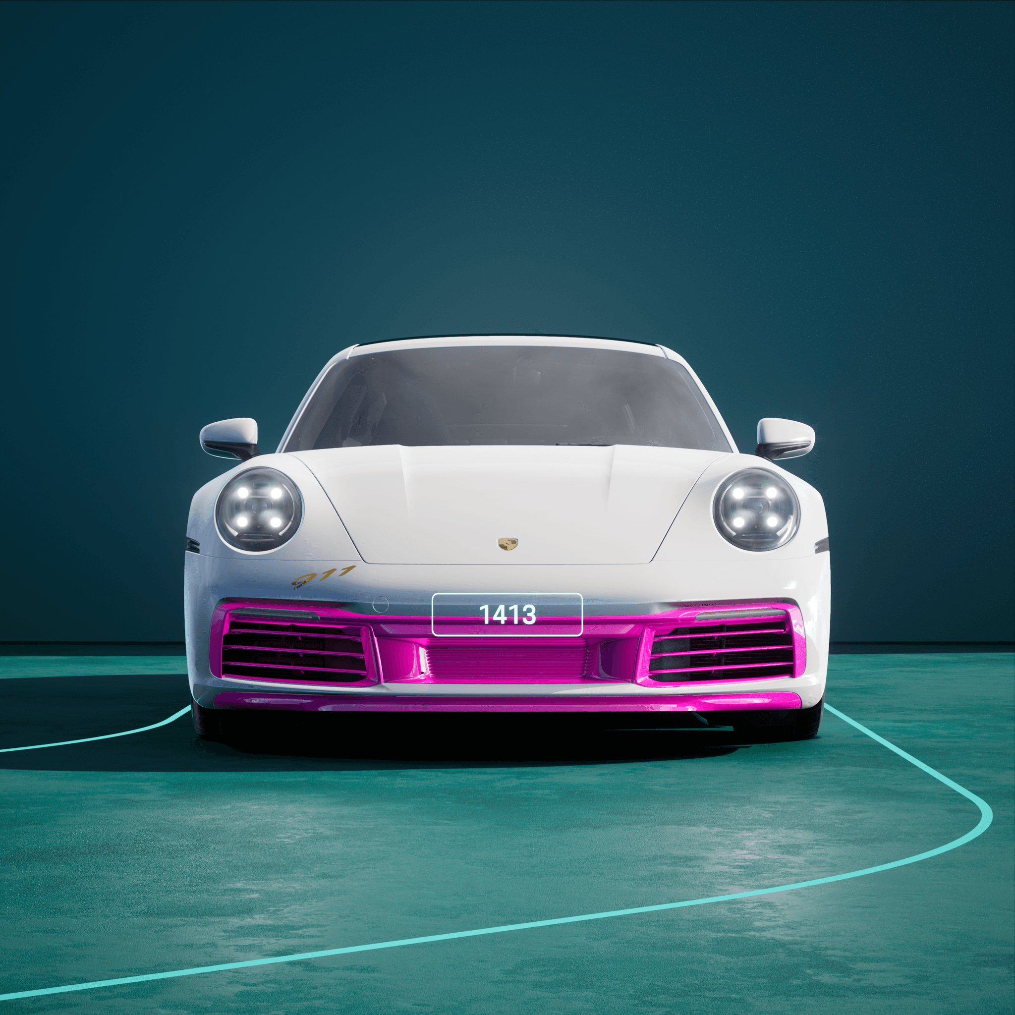 The PORSCHΞ 911 1413 image in phase
