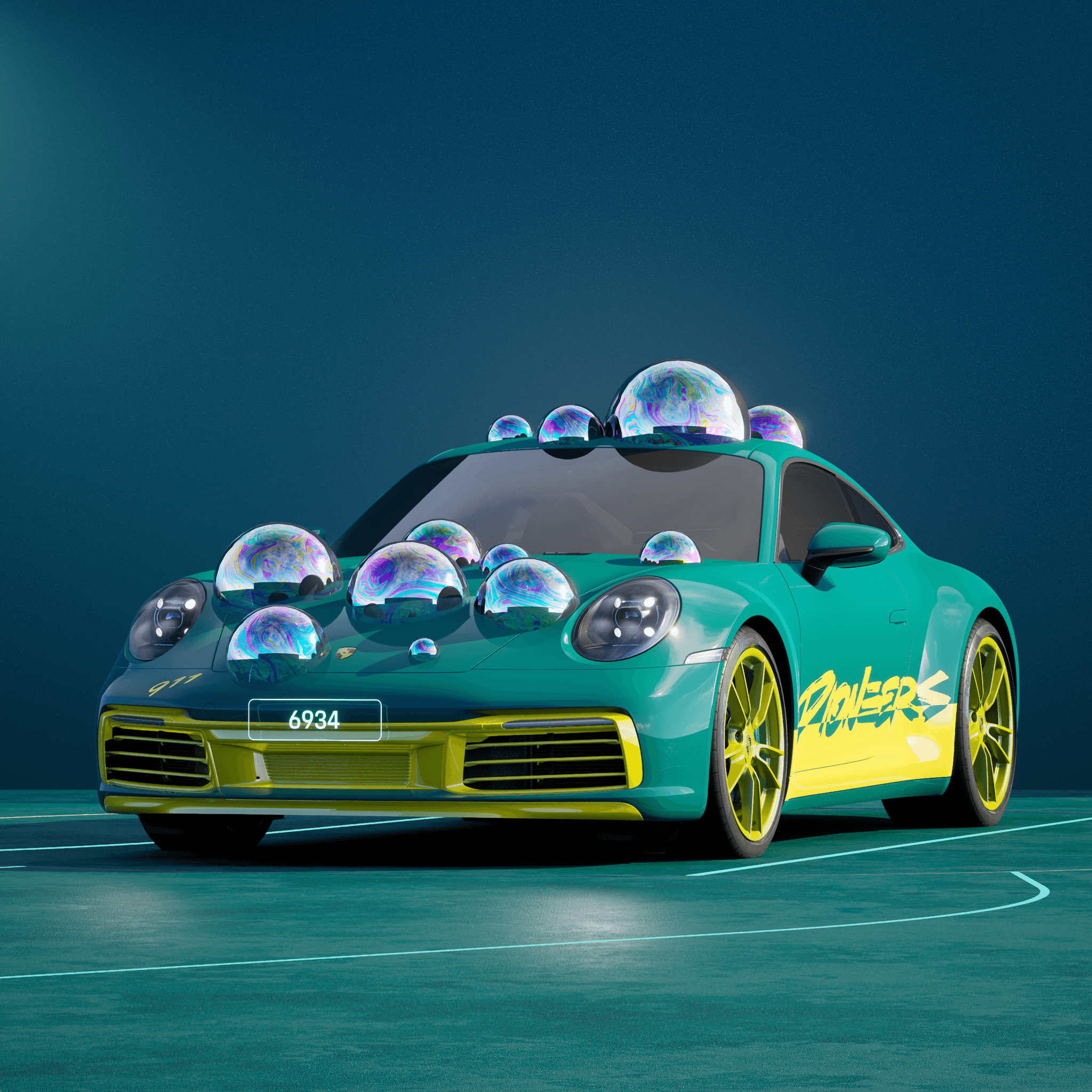 The PORSCHΞ 911 6934 image in phase