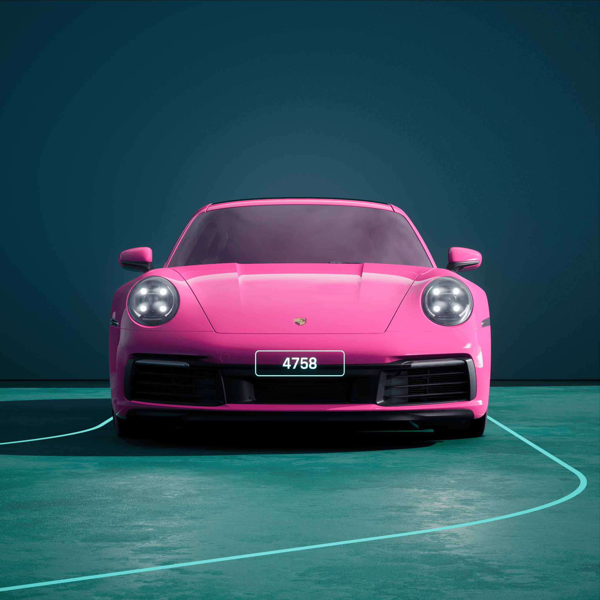 The PORSCHΞ 911 4758 image in phase