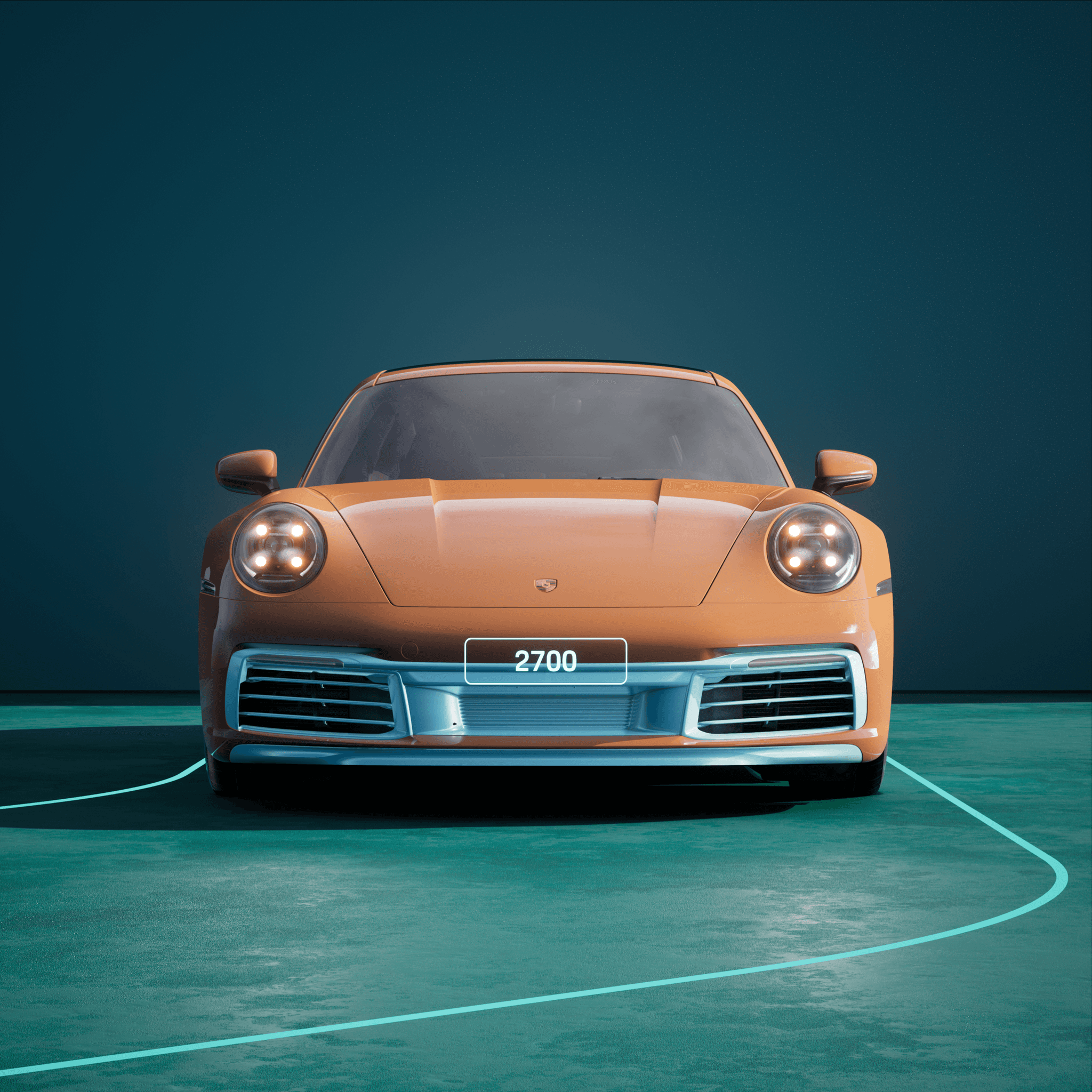 The PORSCHΞ 911 2700 image in phase