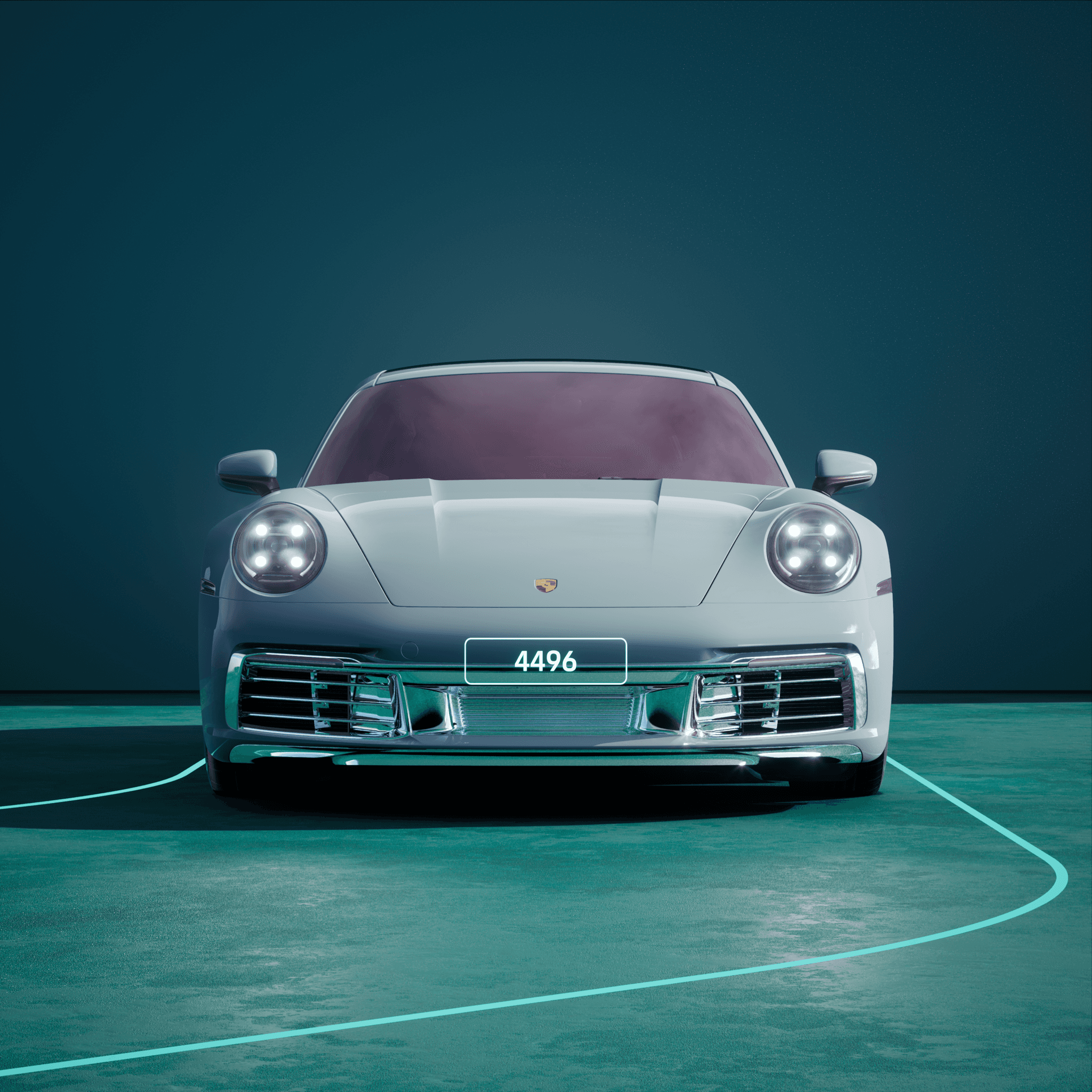 The PORSCHΞ 911 4496 image in phase