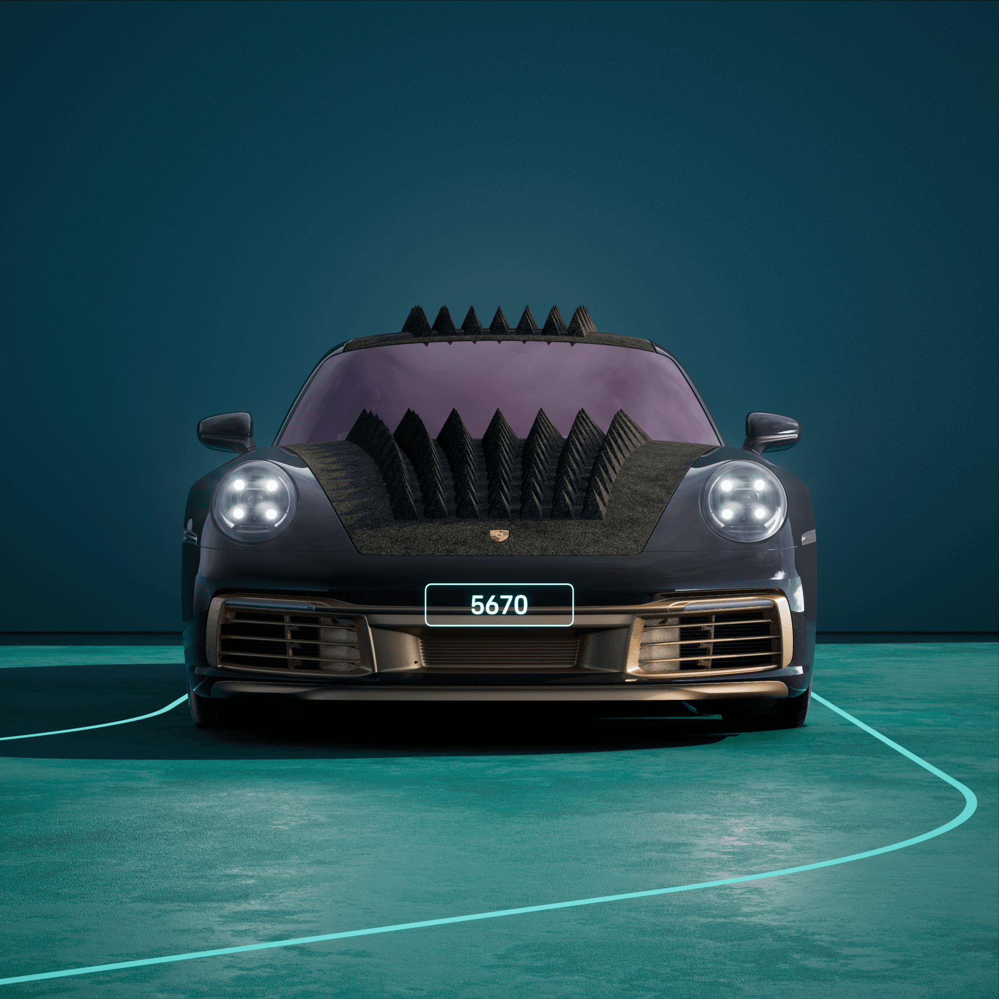The PORSCHΞ 911 5670 image in phase
