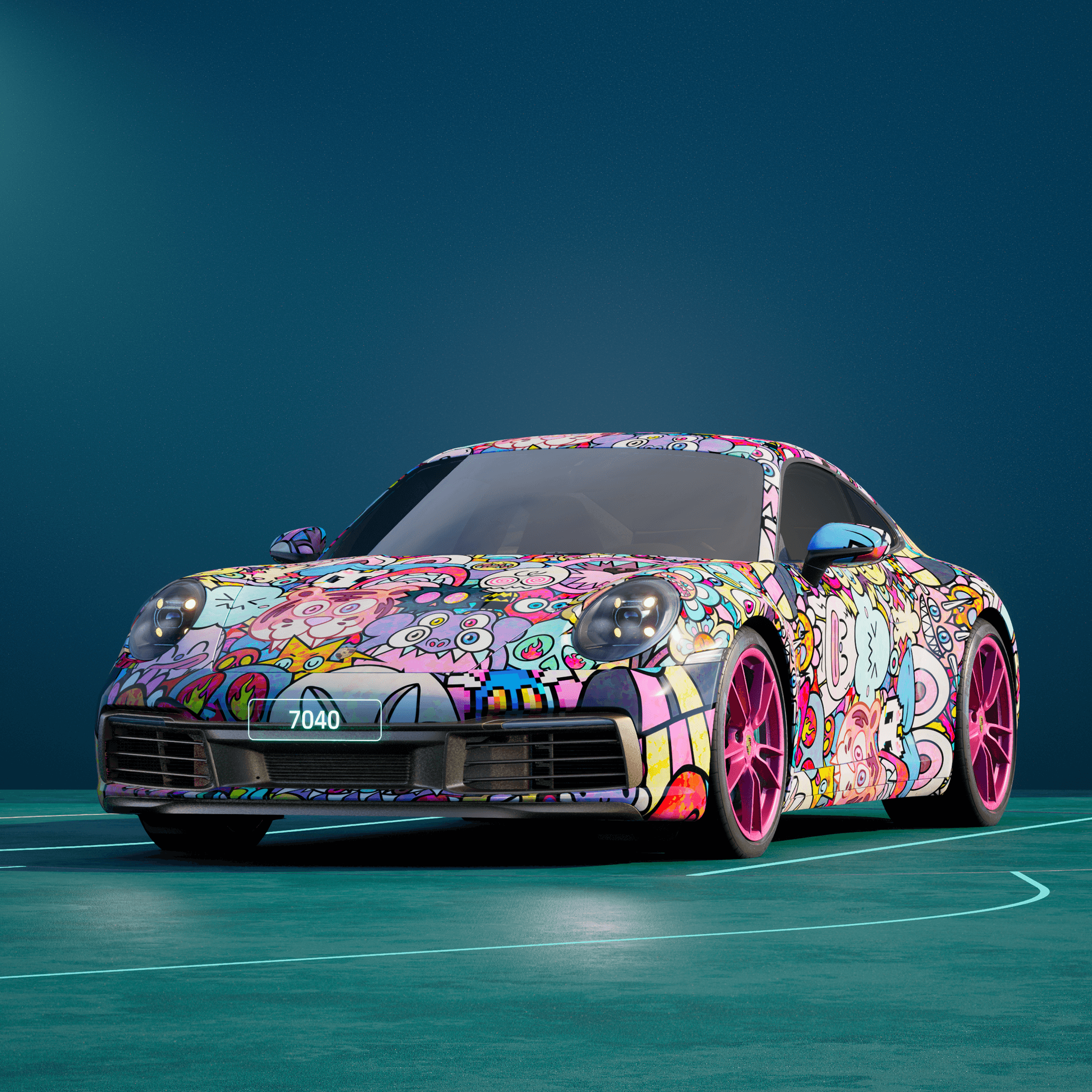 The PORSCHΞ 911 7040 image in phase