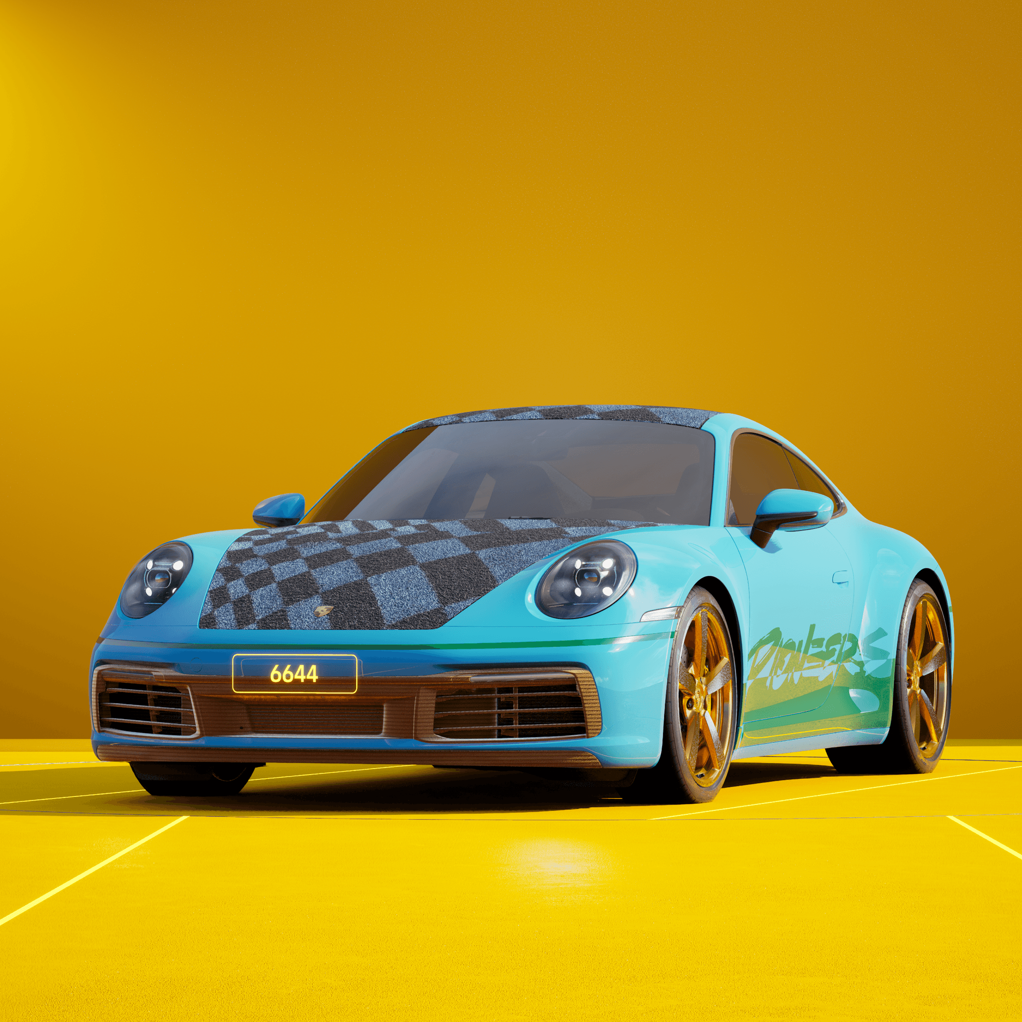 The PORSCHΞ 911 6644 image in phase