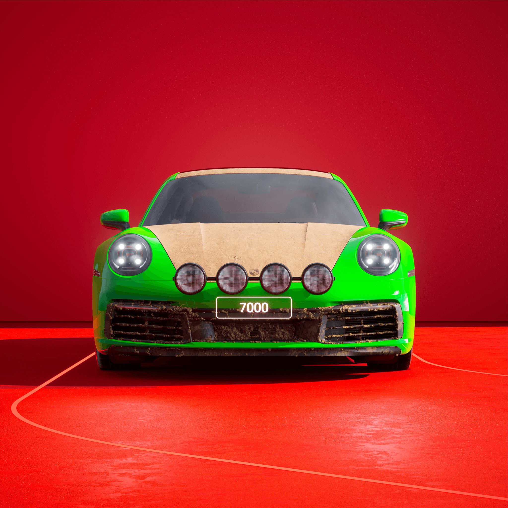 The PORSCHΞ 911 7000 image in phase