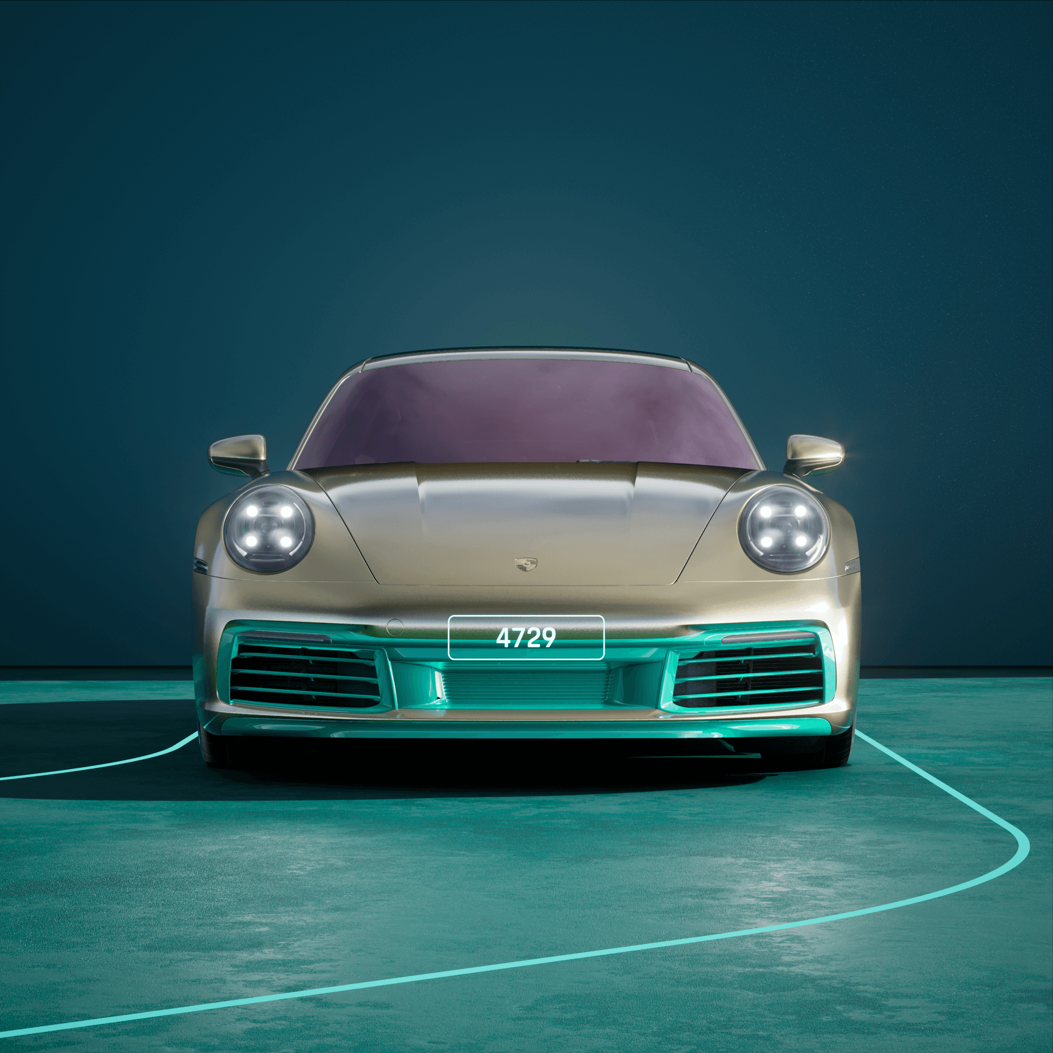 The PORSCHΞ 911 4729 image in phase