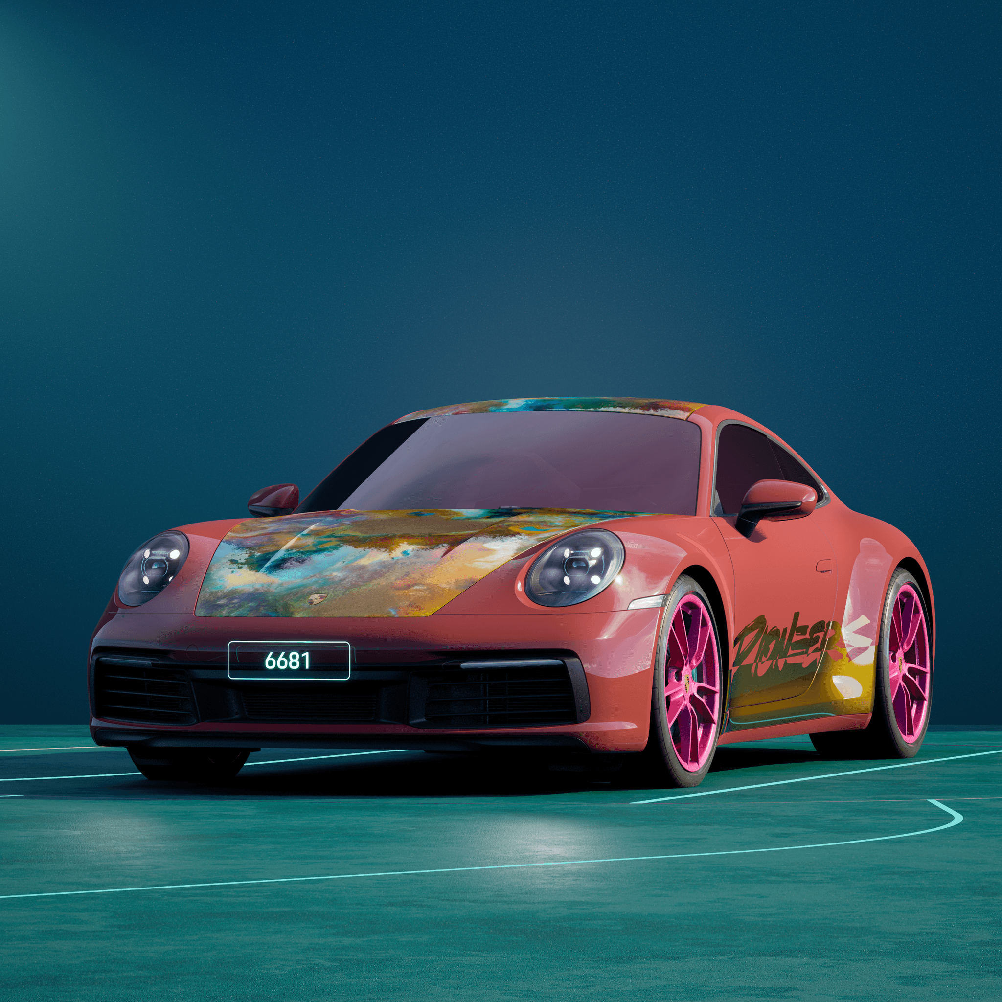 The PORSCHΞ 911 6681 image in phase