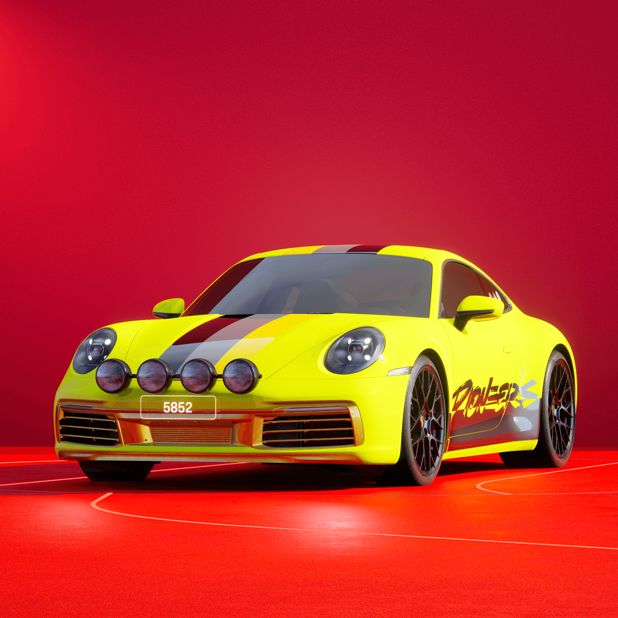 The PORSCHΞ 911 5852 image in phase