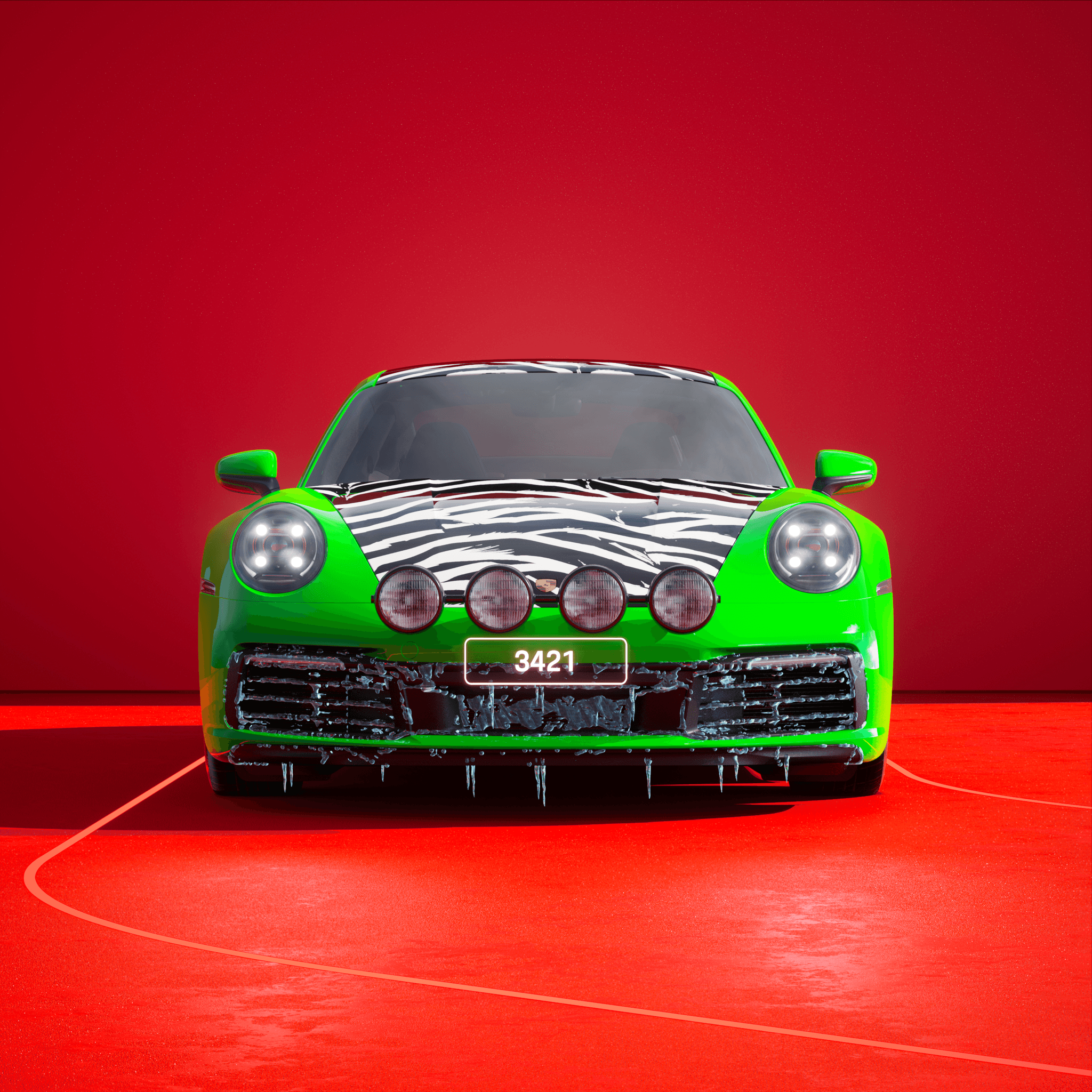 The PORSCHΞ 911 3421 image in phase