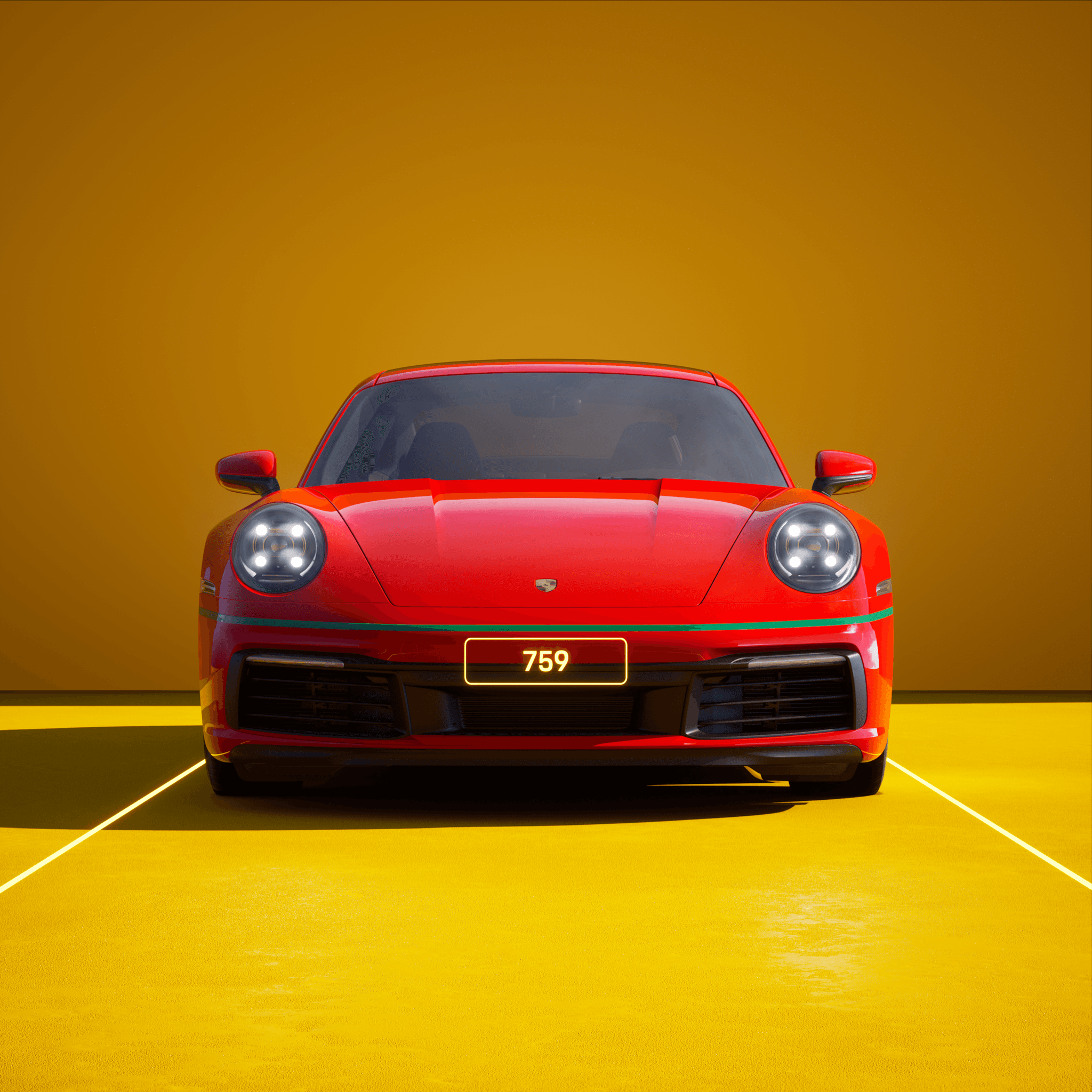 The PORSCHΞ 911 759 image in phase