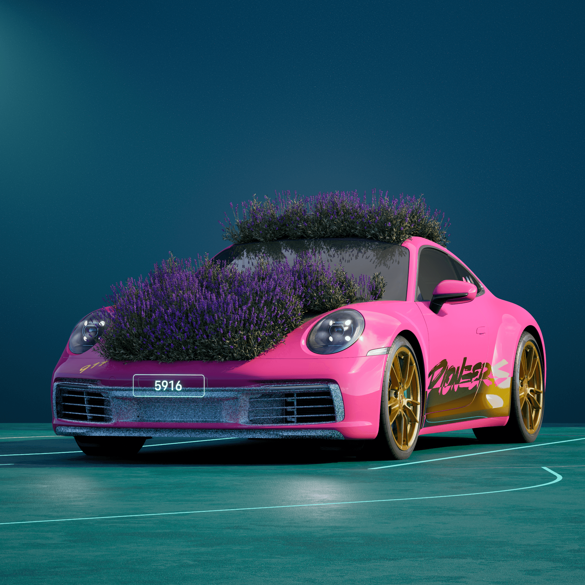 The PORSCHΞ 911 5916 image in phase