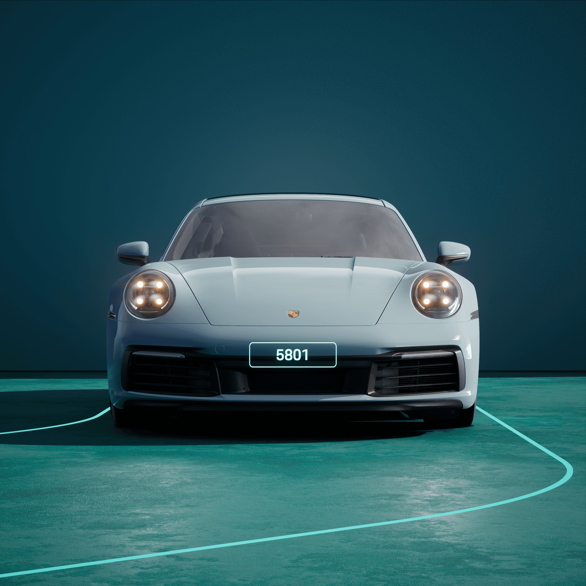 The PORSCHΞ 911 5801 image in phase