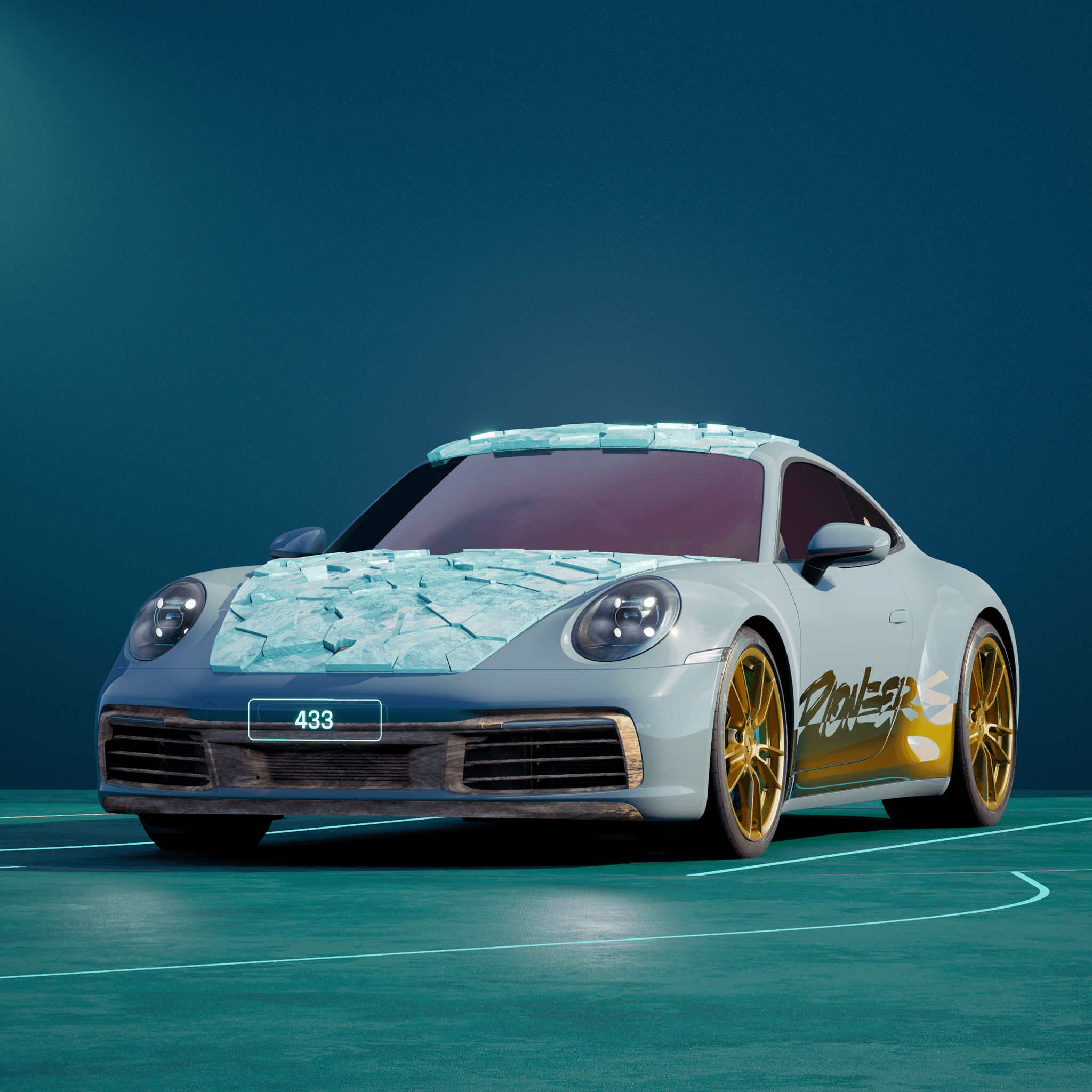 The PORSCHΞ 911 433 image in phase