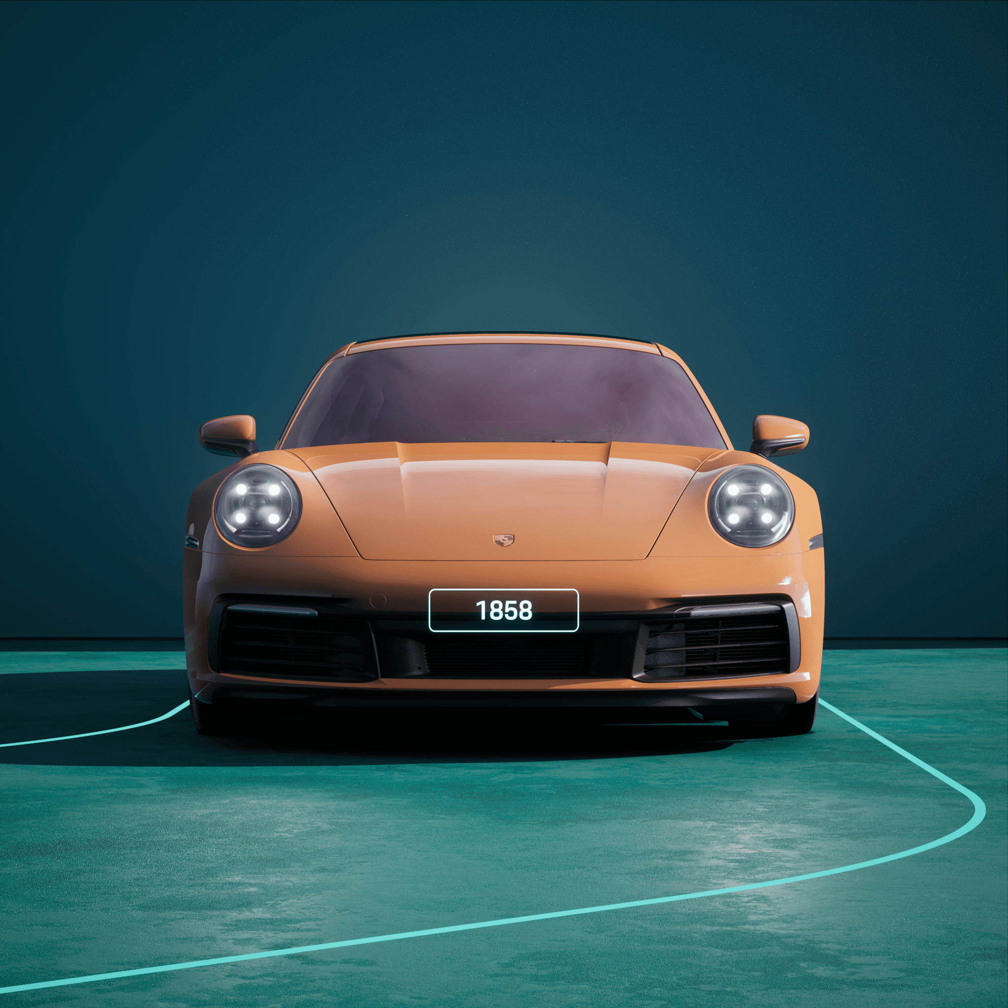 The PORSCHΞ 911 1858 image in phase