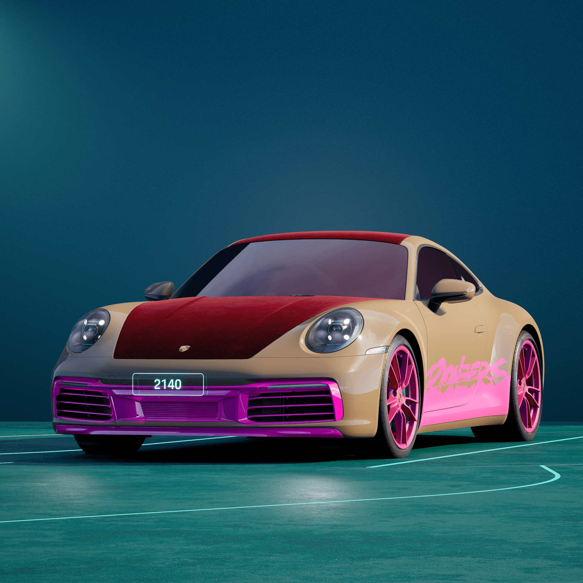 The PORSCHΞ 911 2140 image in phase