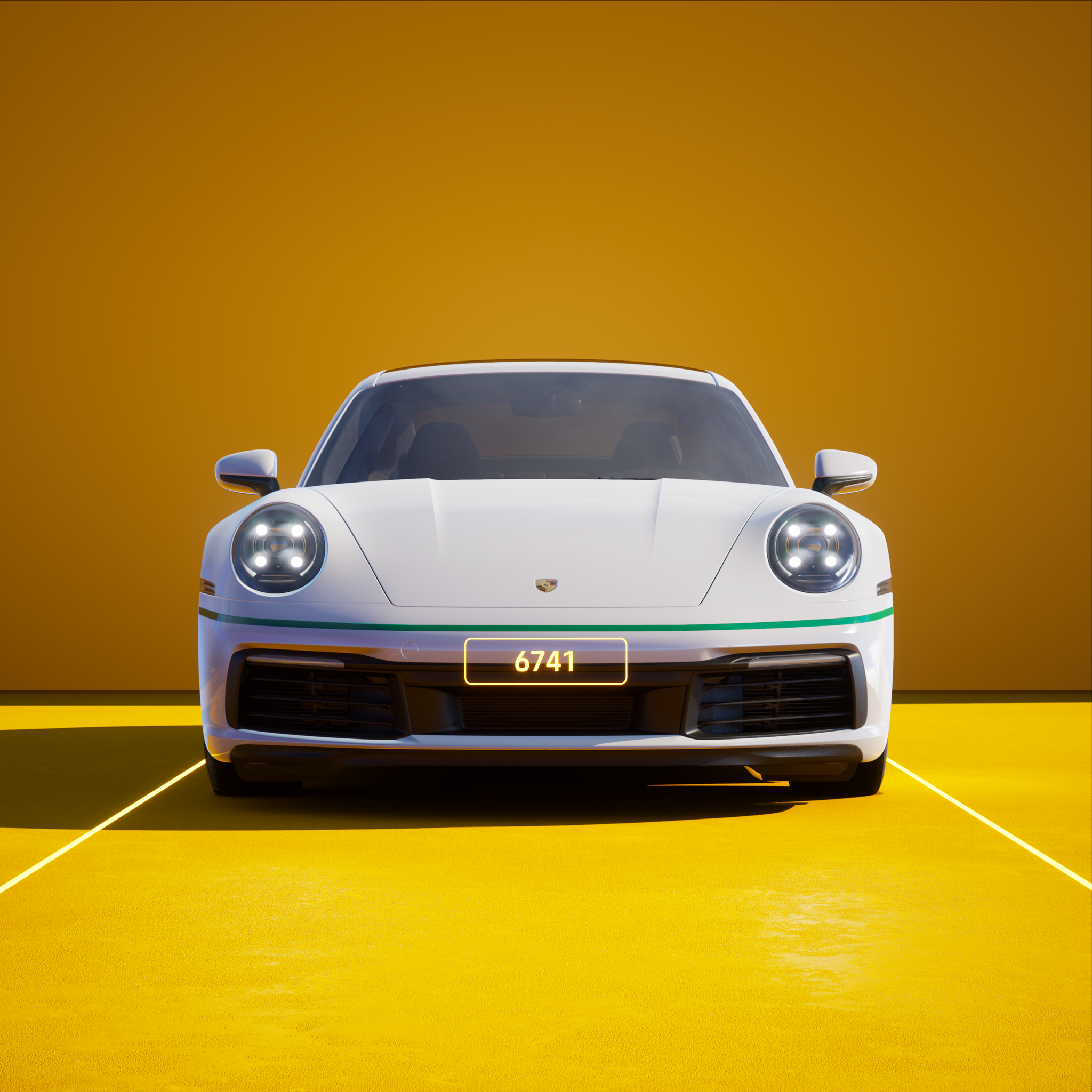 The PORSCHΞ 911 6741 image in phase