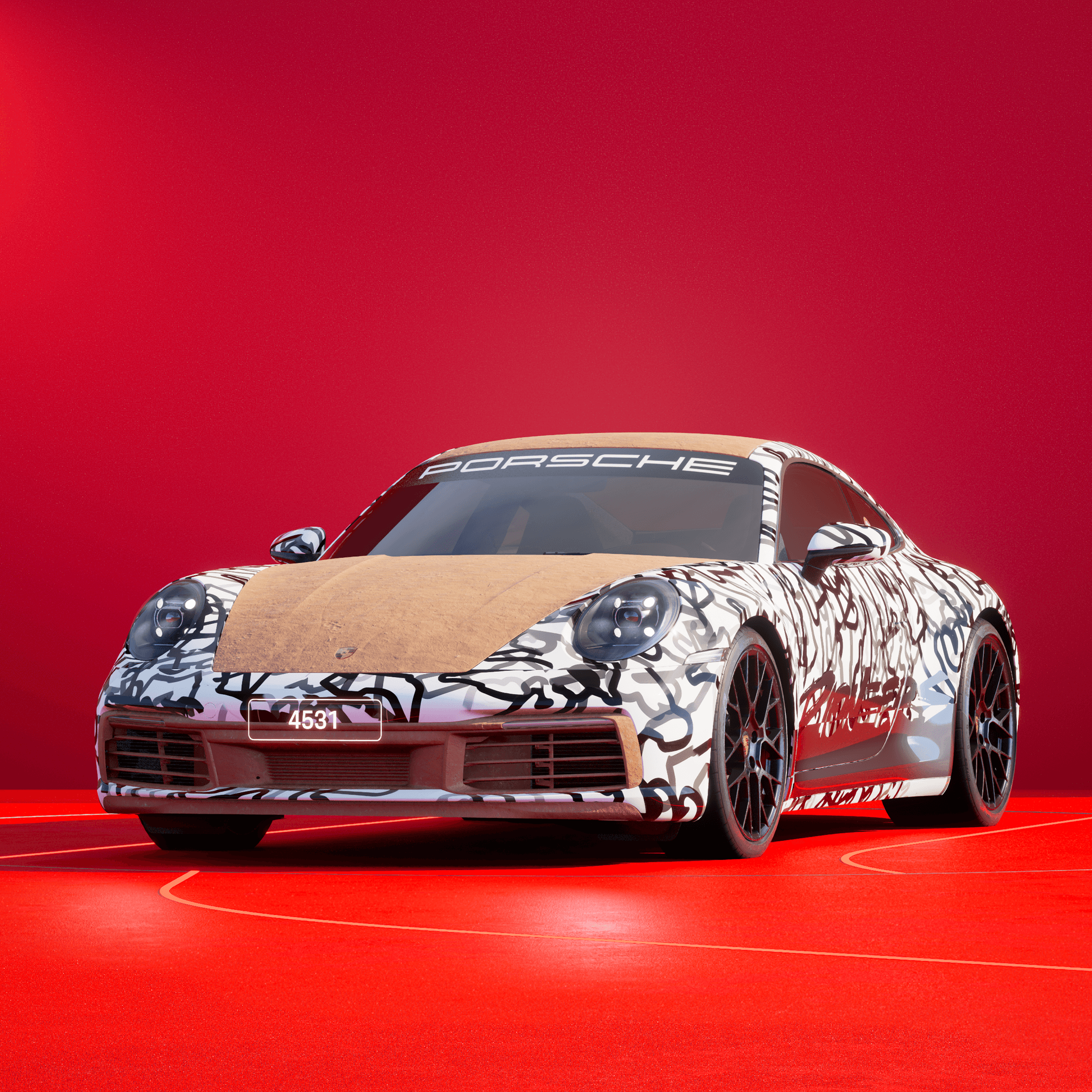 The PORSCHΞ 911 4531 image in phase