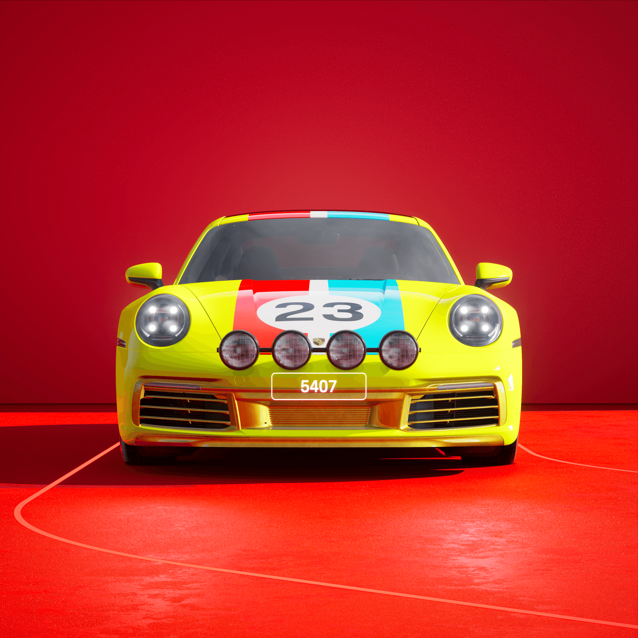 The PORSCHΞ 911 5407 image in phase