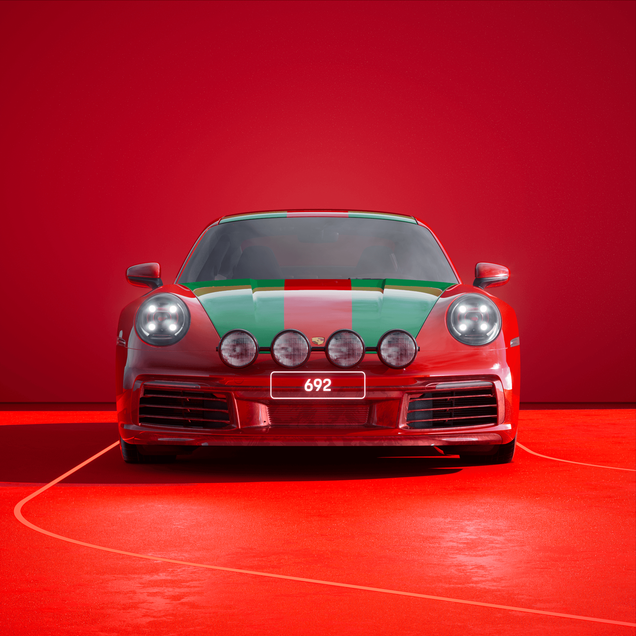 The PORSCHΞ 911 692 image in phase