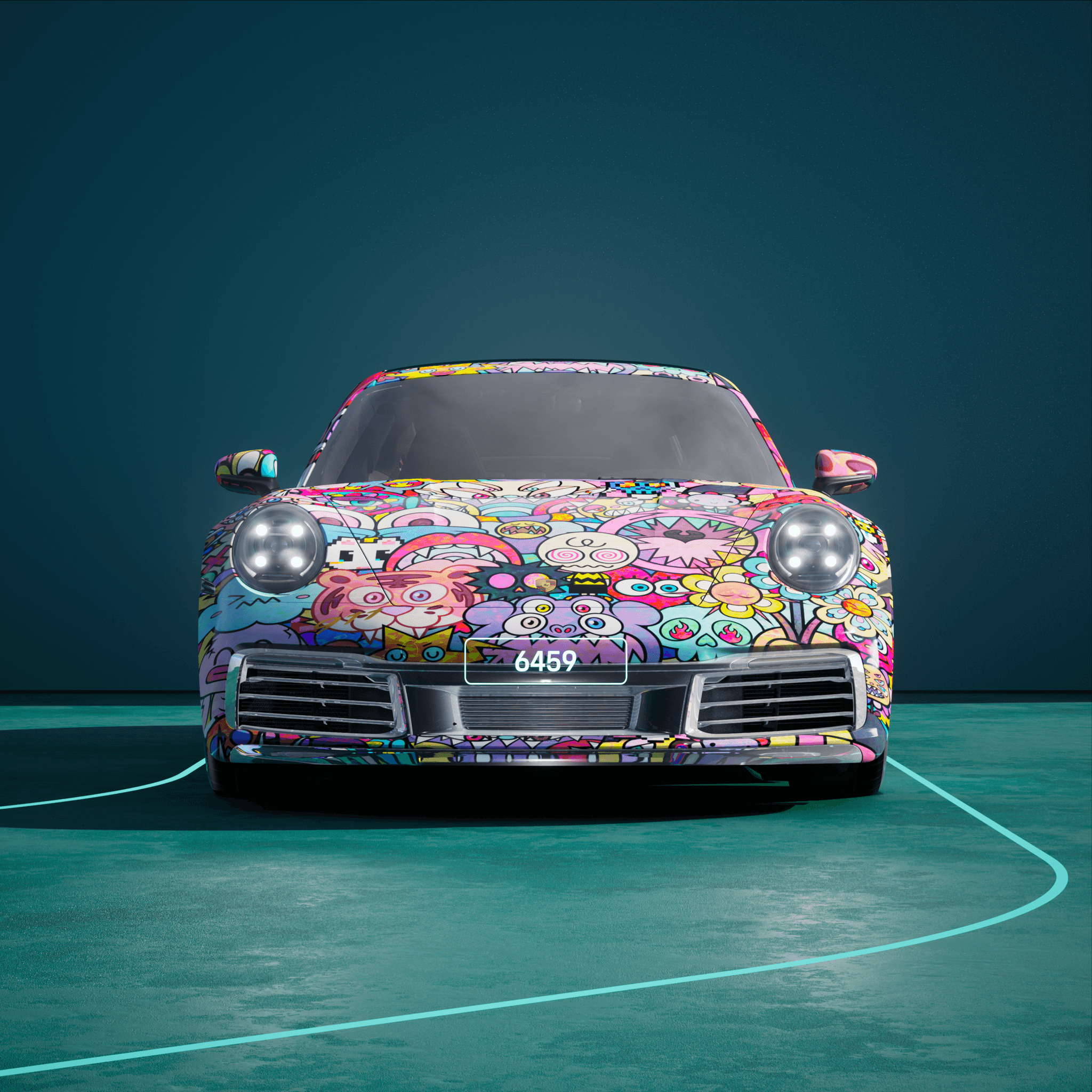 The PORSCHΞ 911 6459 image in phase
