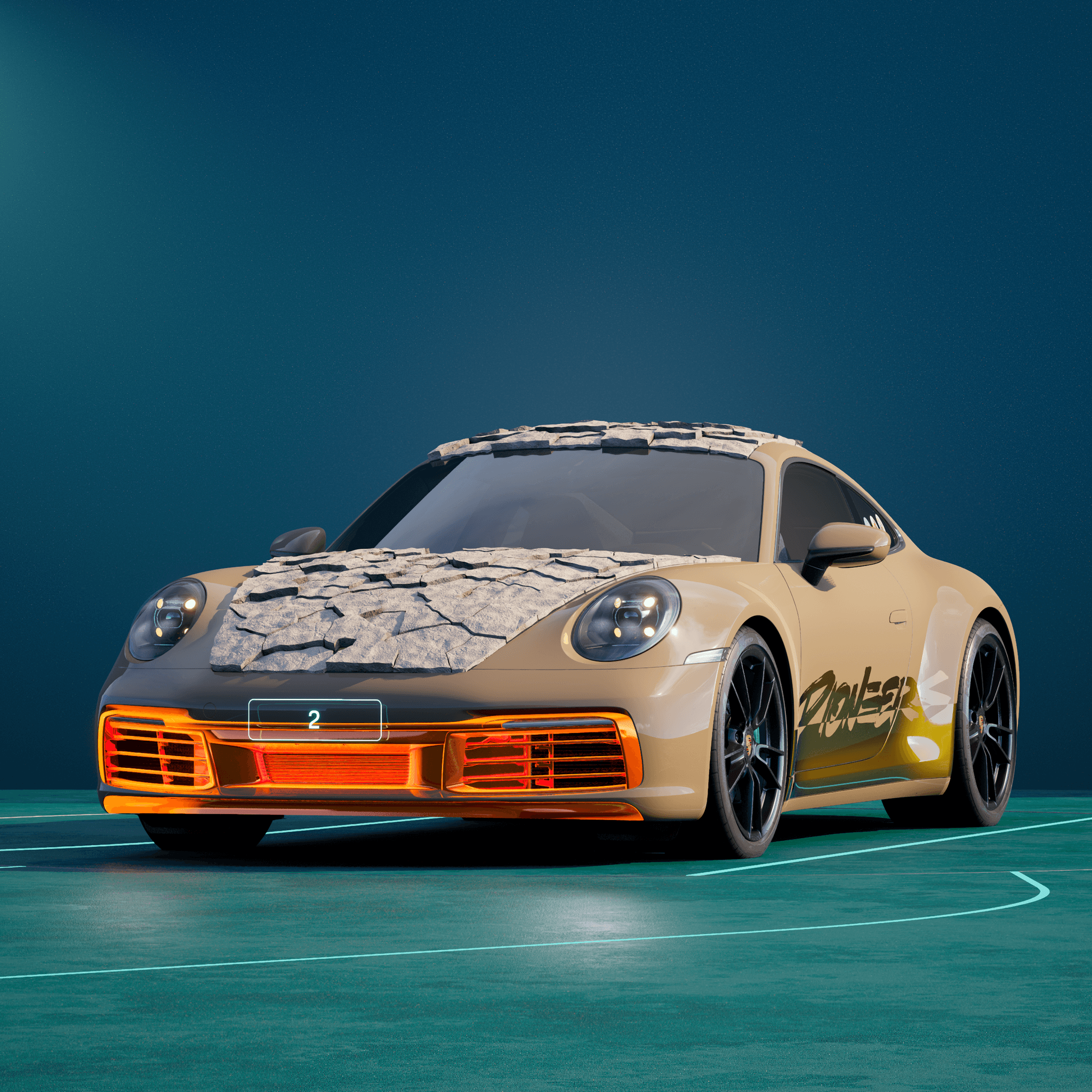 The PORSCHΞ 911 2 image in phase